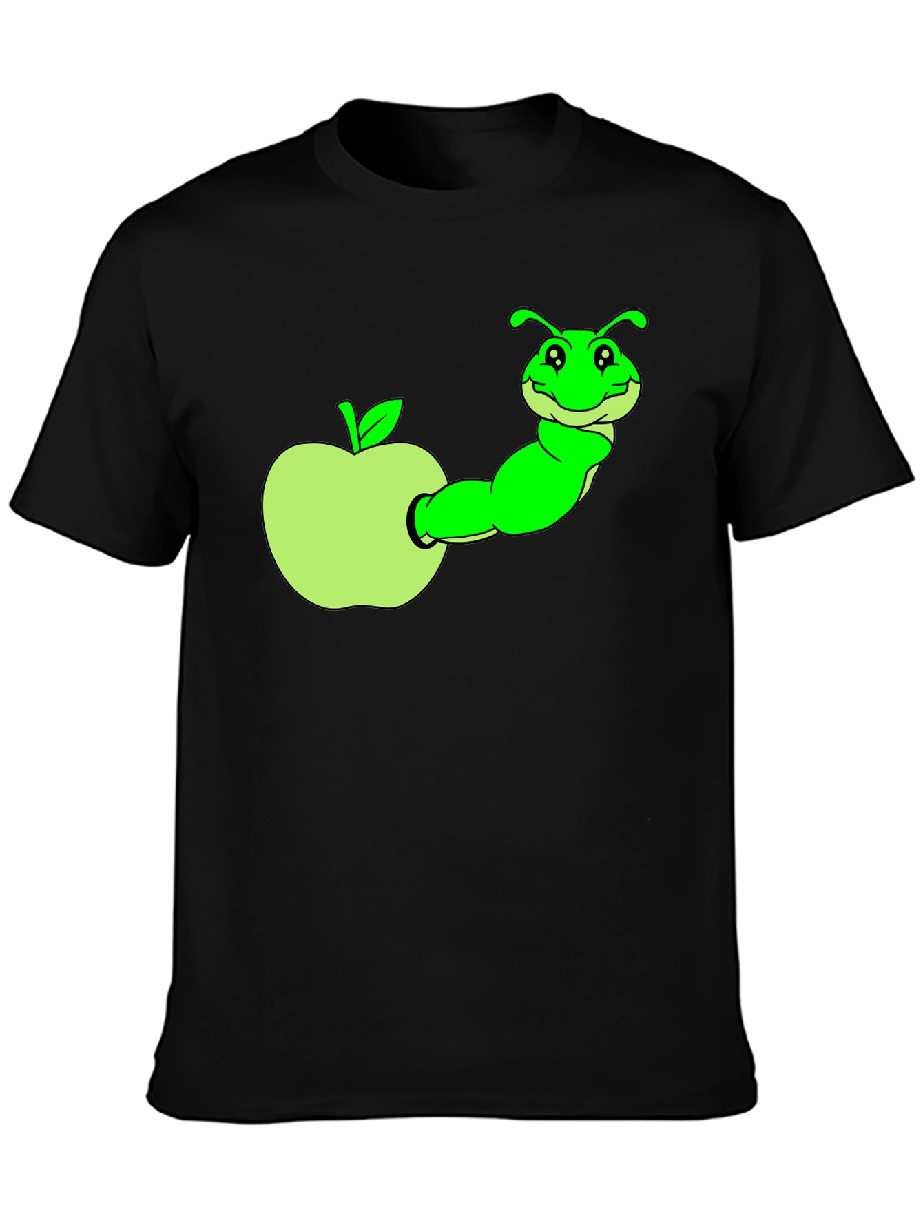 Caterpillar in Apple Graphic T-Shirt