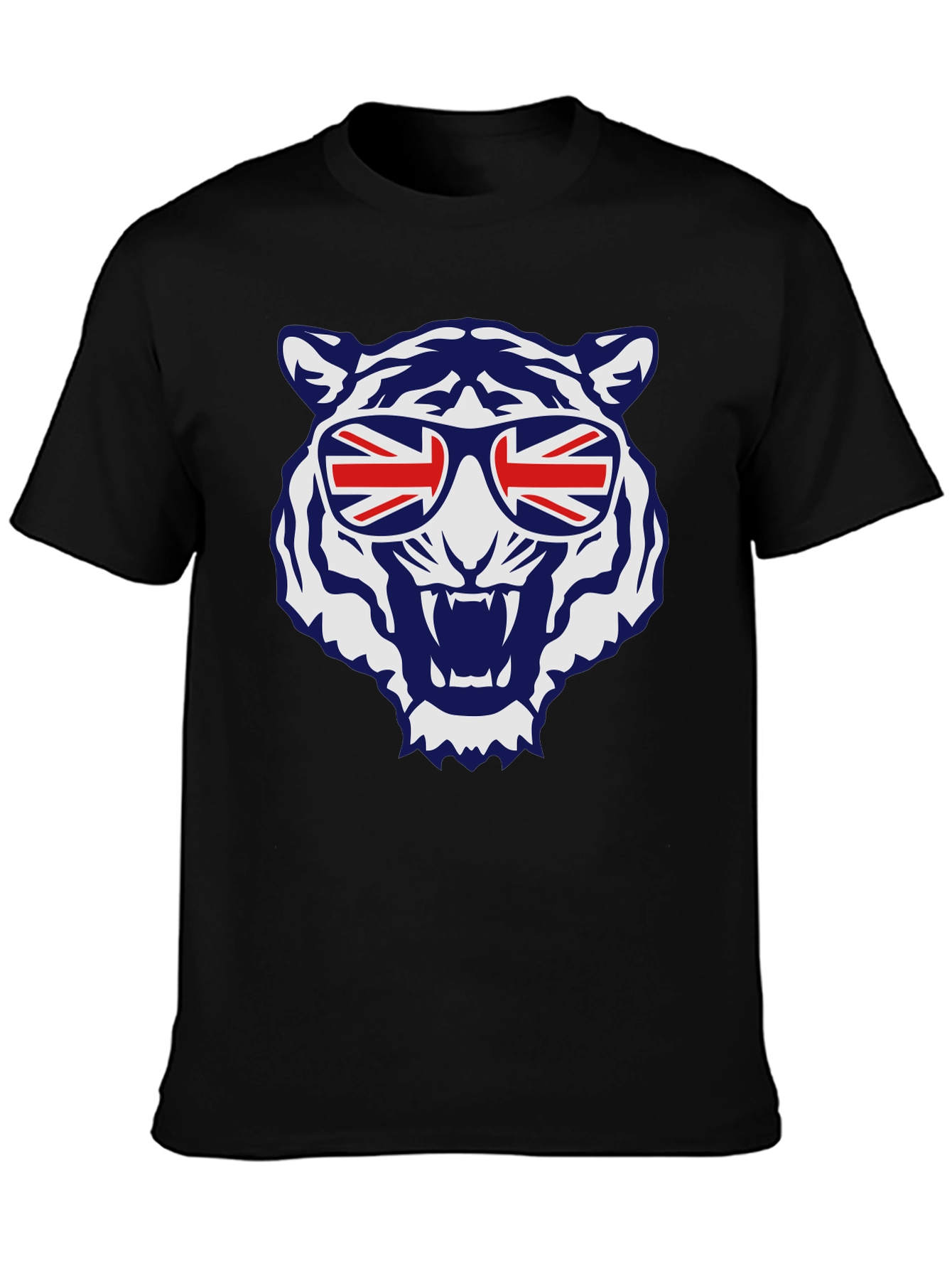 Cool Tiger Union Jack Sunglasses Graphic Tee