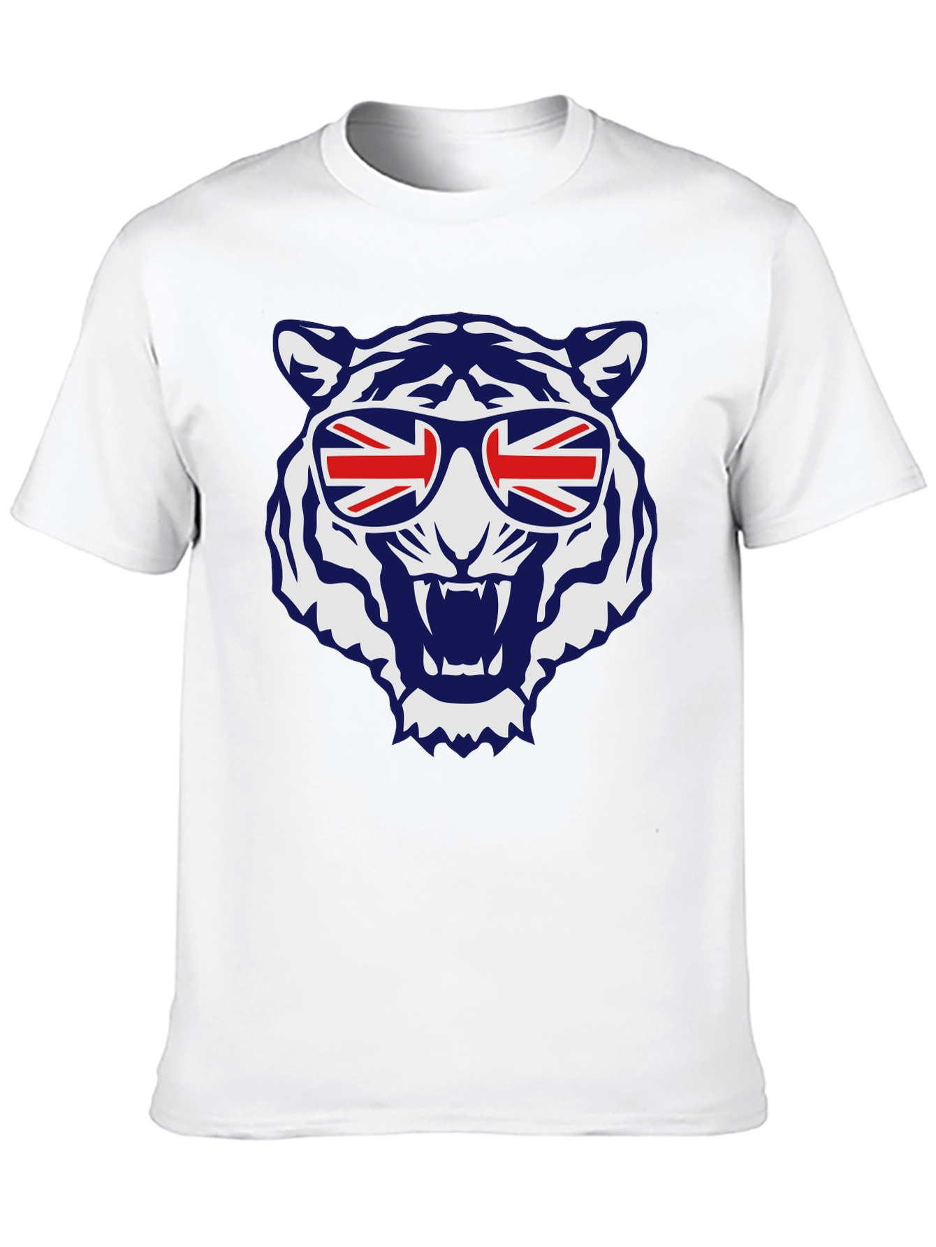 Cool Tiger Union Jack Sunglasses Graphic Tee