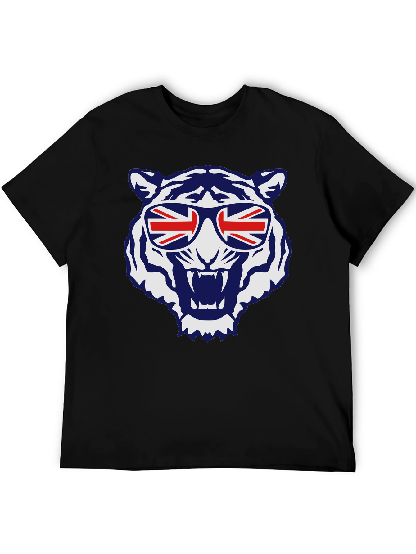 Cool Tiger Union Jack Sunglasses Graphic Tee