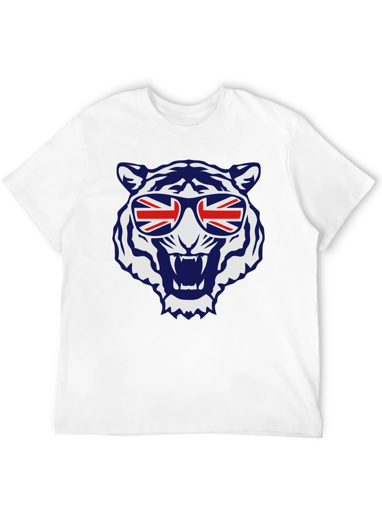 Cool Tiger Union Jack Sunglasses Graphic Tee