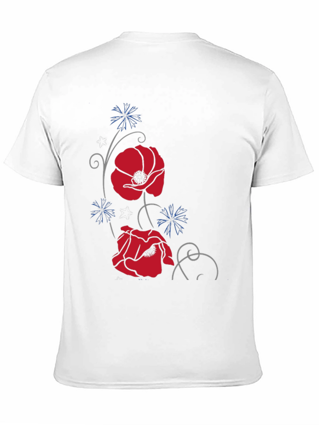 Floral Poppy T-Shirt - Stylish Graphic Tee