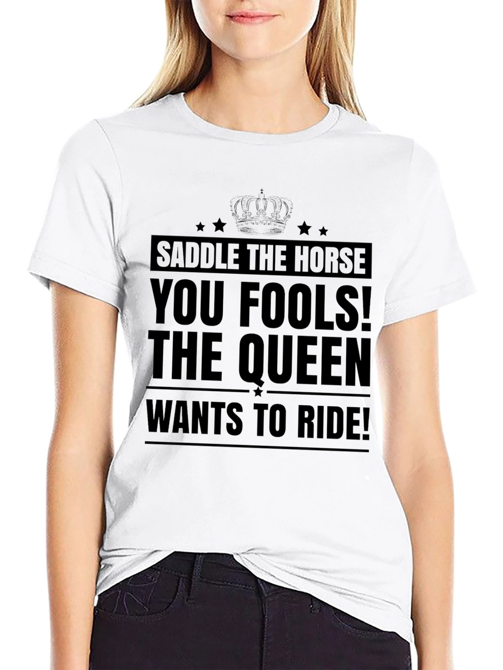 Saddle the Horse T-Shirt - Queen Ride Tee