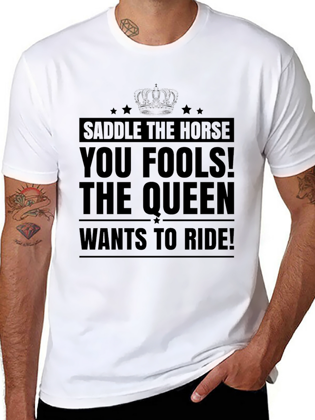 Saddle the Horse T-Shirt - Queen Ride Tee