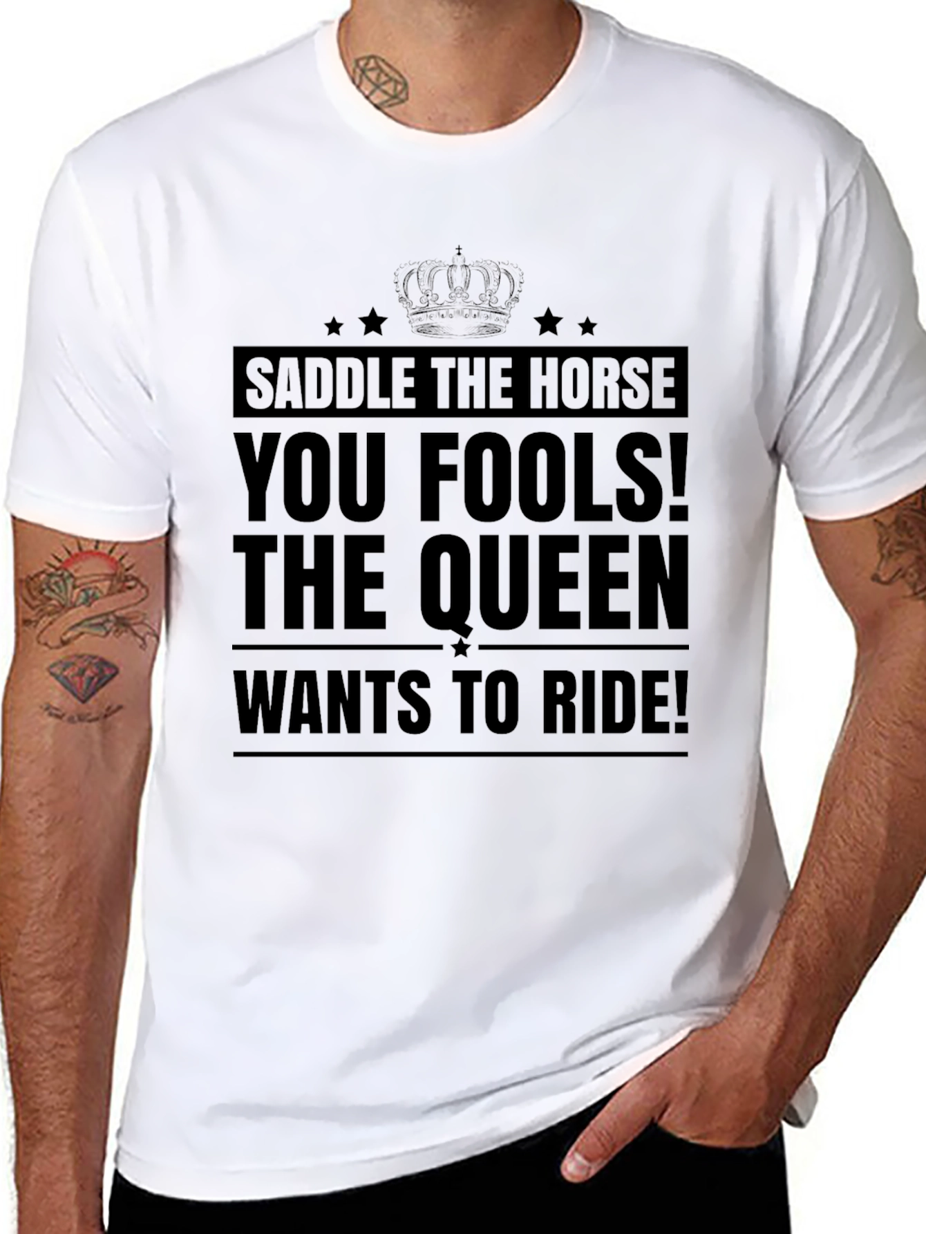 Saddle the Horse T-Shirt - Queen Ride Tee