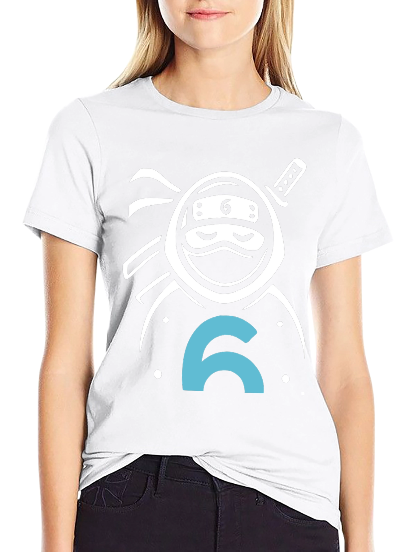 Ninja Number 6 T-Shirt - Black