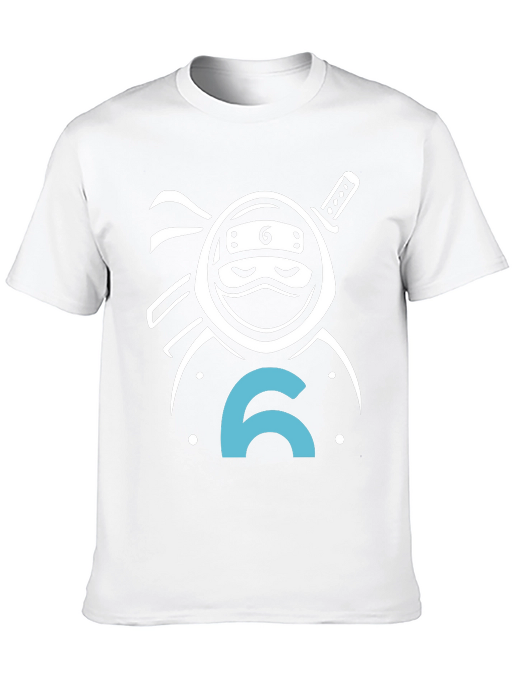 Ninja Number 6 T-Shirt - Black