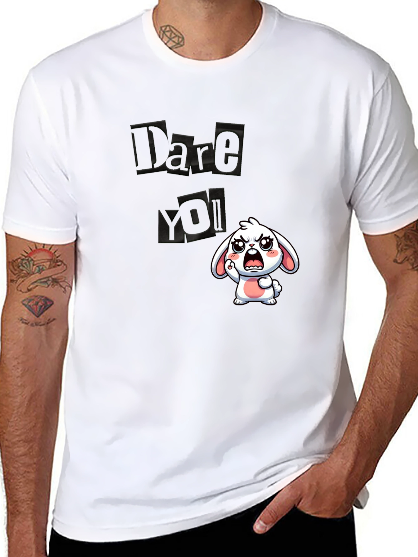 Dare You Bunny Graphic Tee