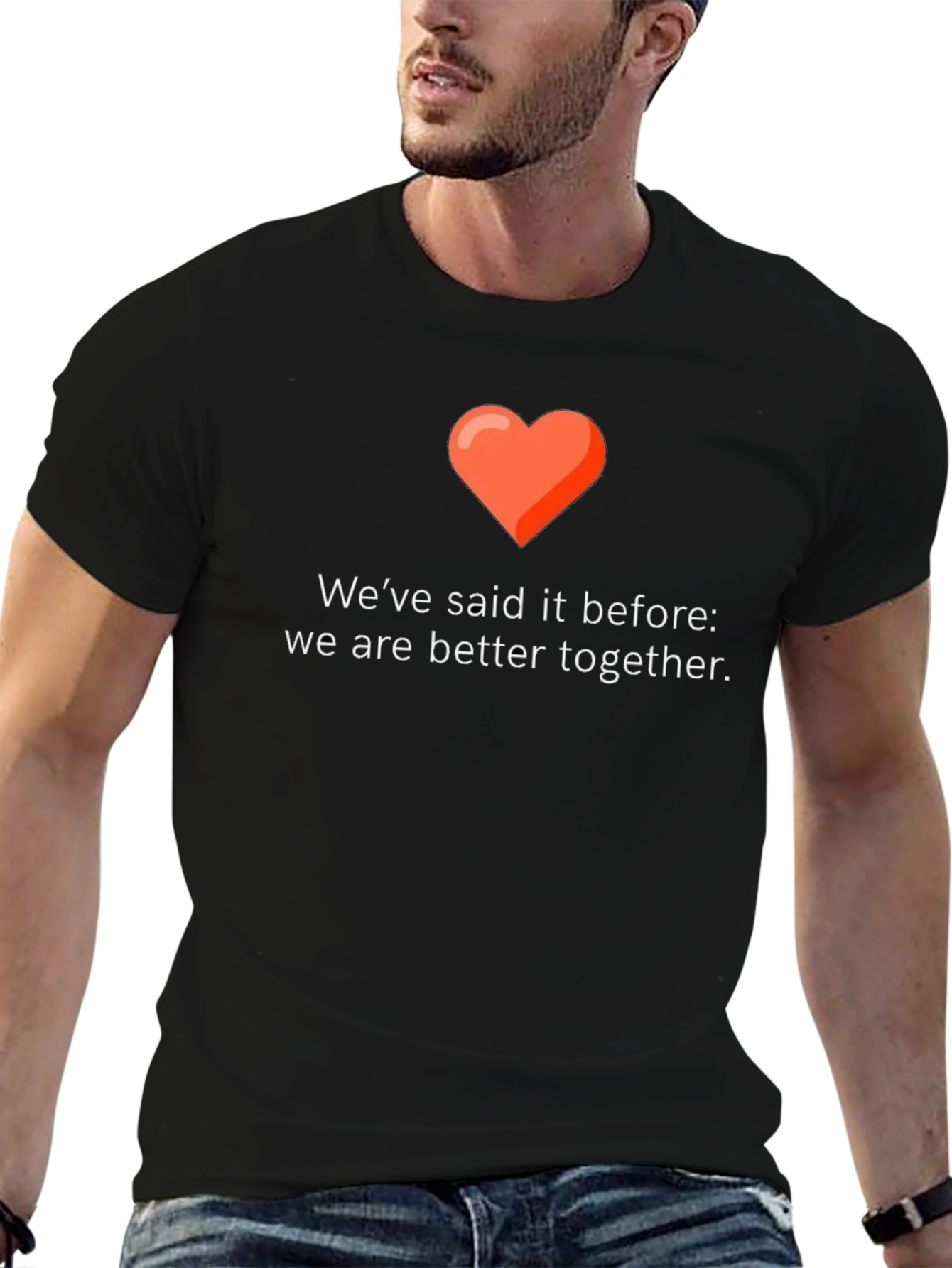 Better Together Graphic Tee - Love & Unity Design