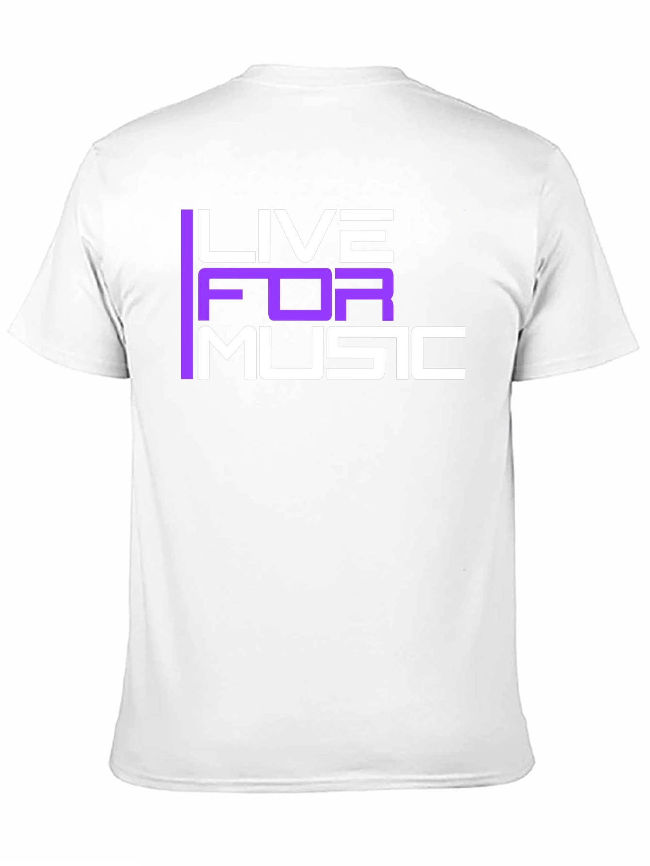 Live for Music Graphic T-Shirt - Black