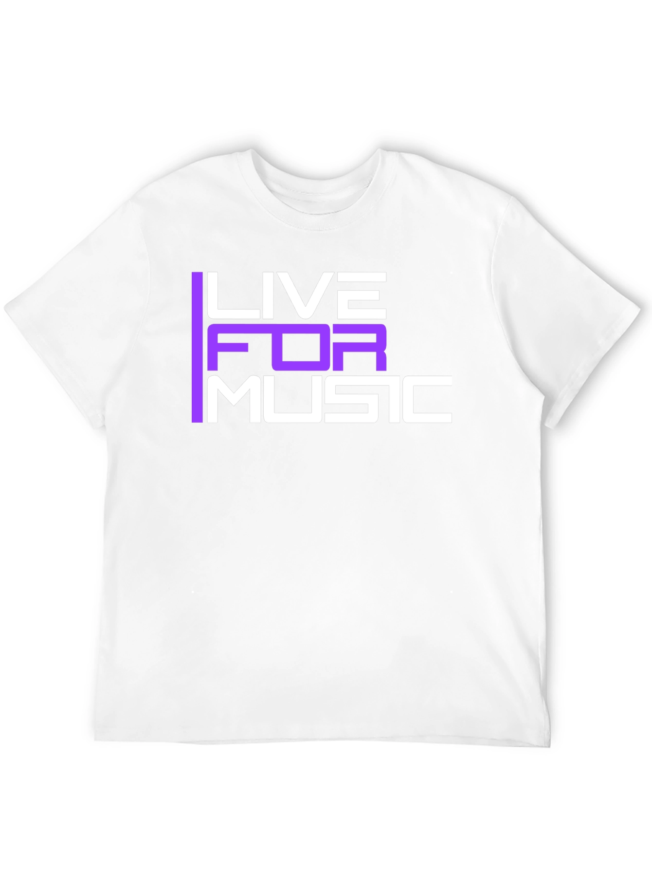 Live for Music Graphic T-Shirt - Black