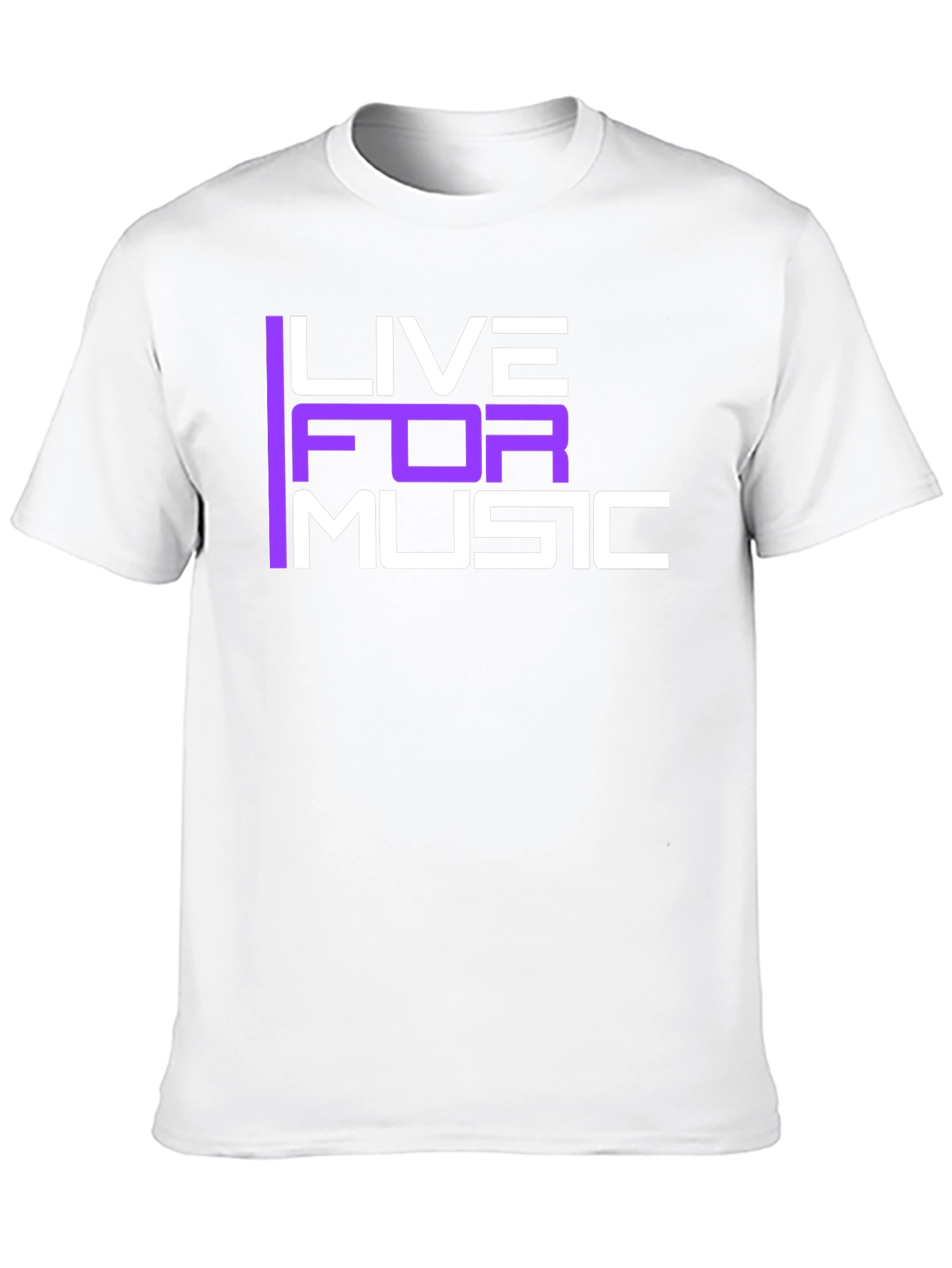 Live for Music Graphic T-Shirt - Black