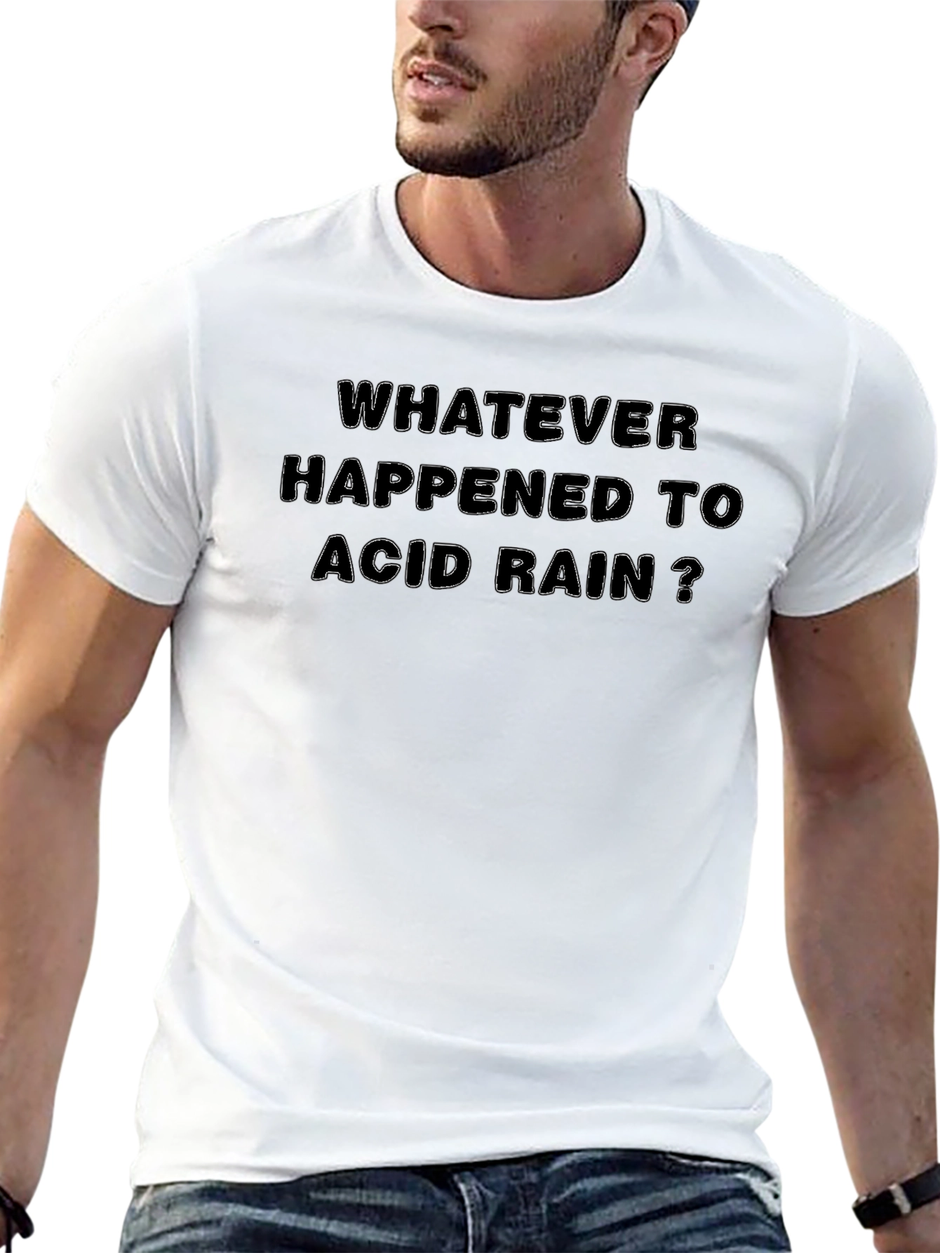 Whatever Happened to Acid Rain Black T-Shirt