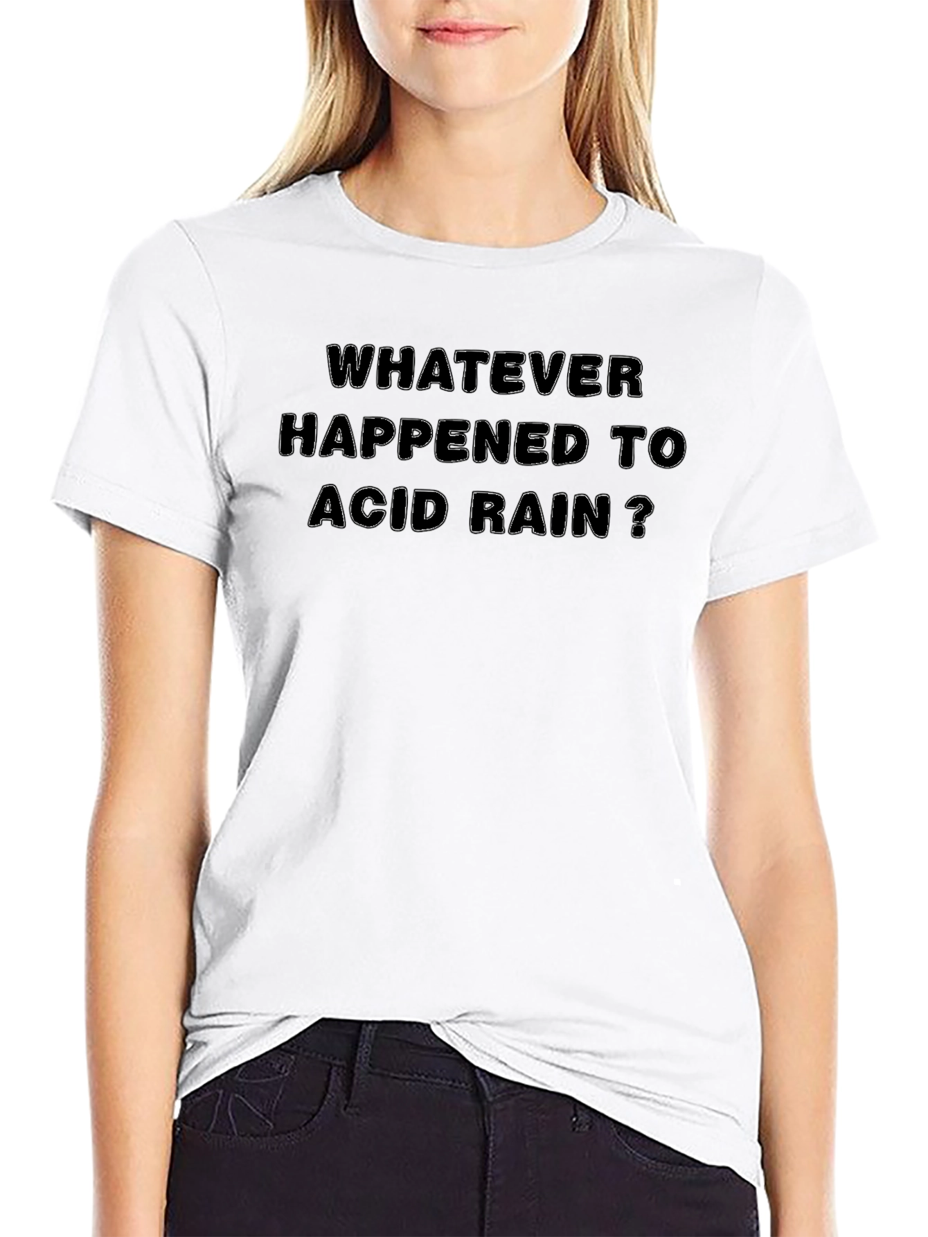 Whatever Happened to Acid Rain Black T-Shirt