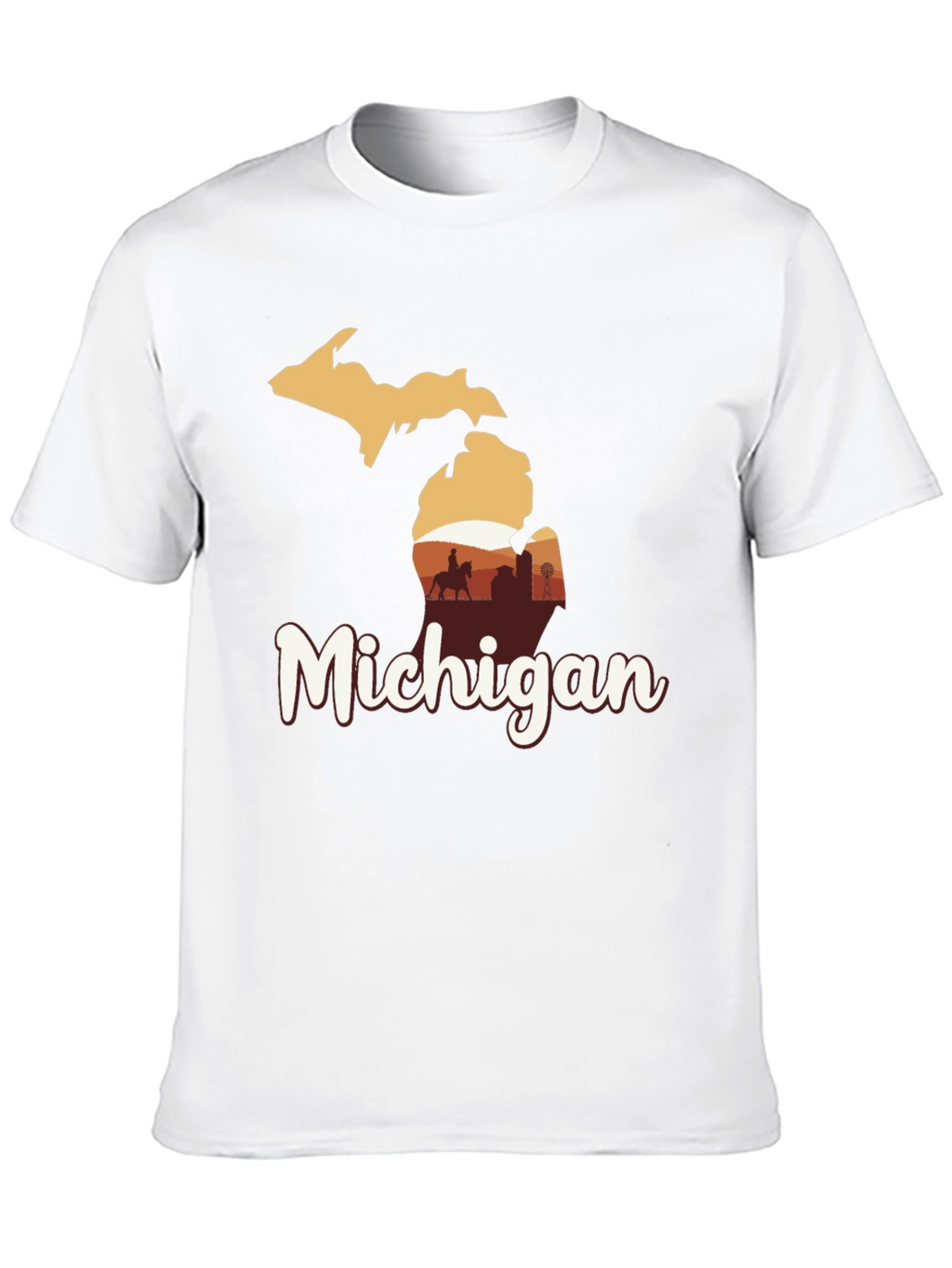 Michigan Graphic Tee - State Pride Black T-Shirt