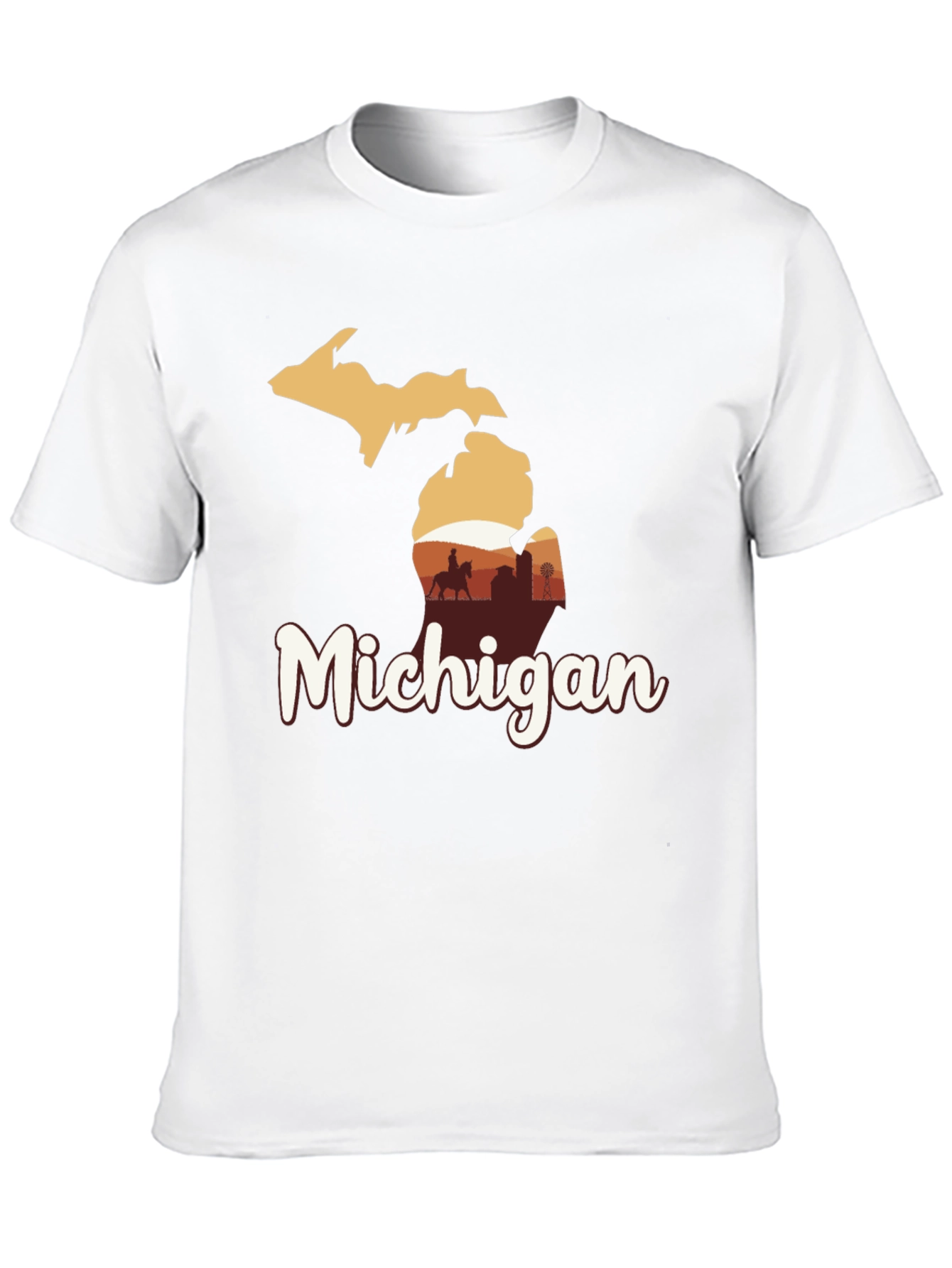 Michigan Graphic Tee - State Pride Black T-Shirt