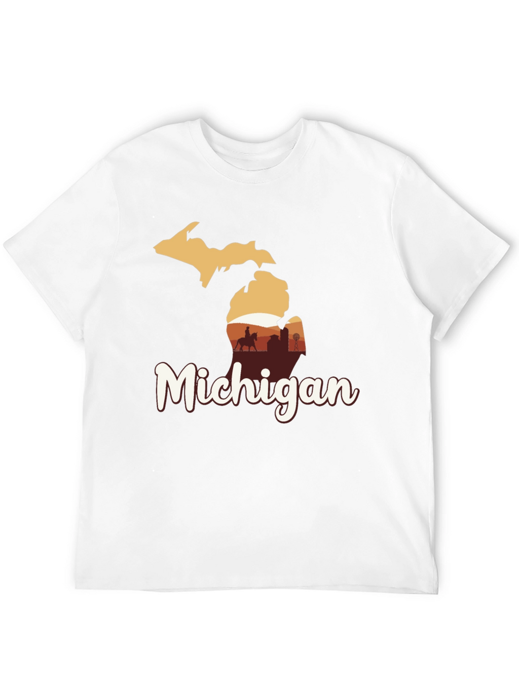 Michigan Graphic Tee - State Pride Black T-Shirt