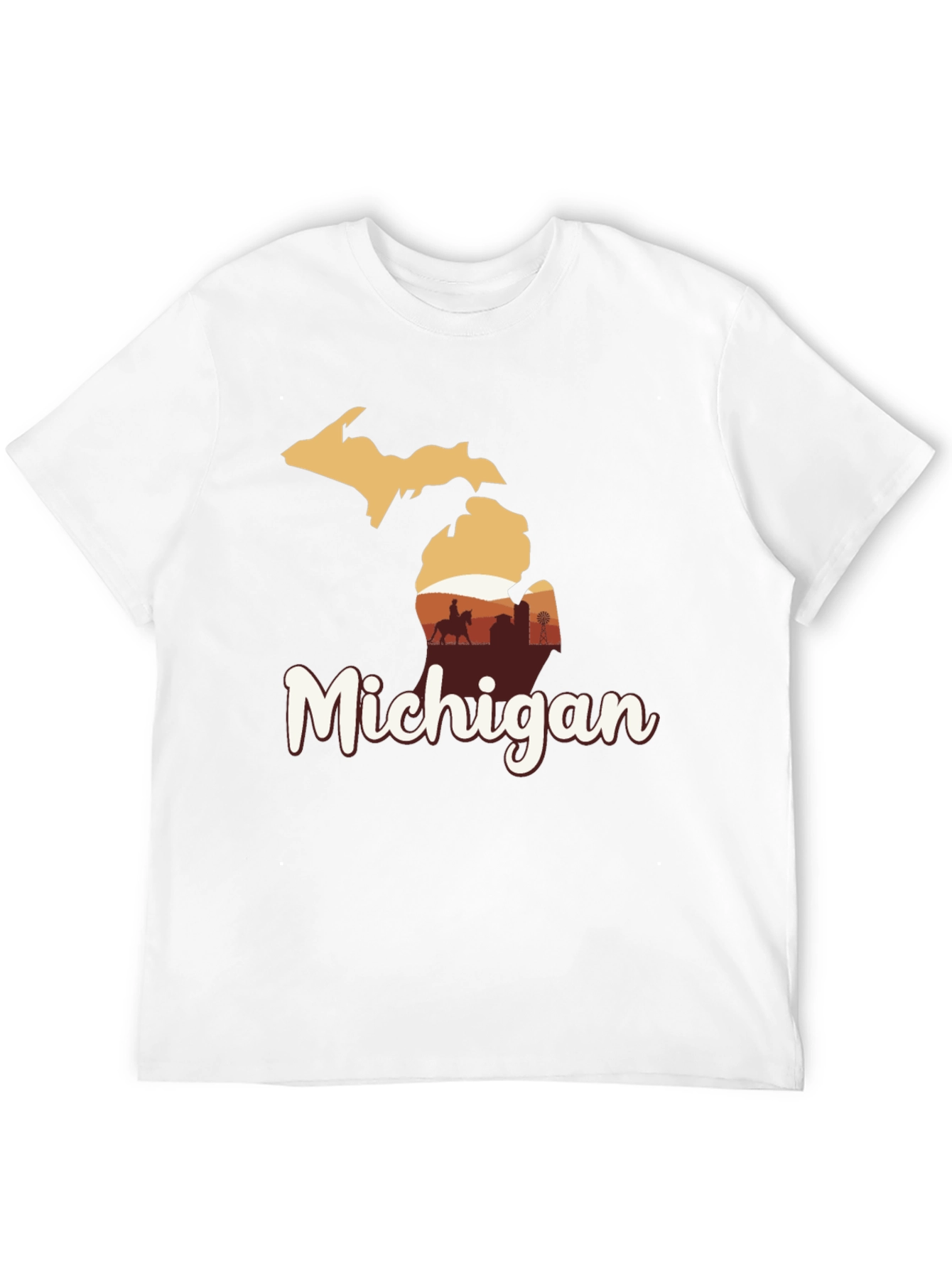 Michigan Graphic Tee - State Pride Black T-Shirt
