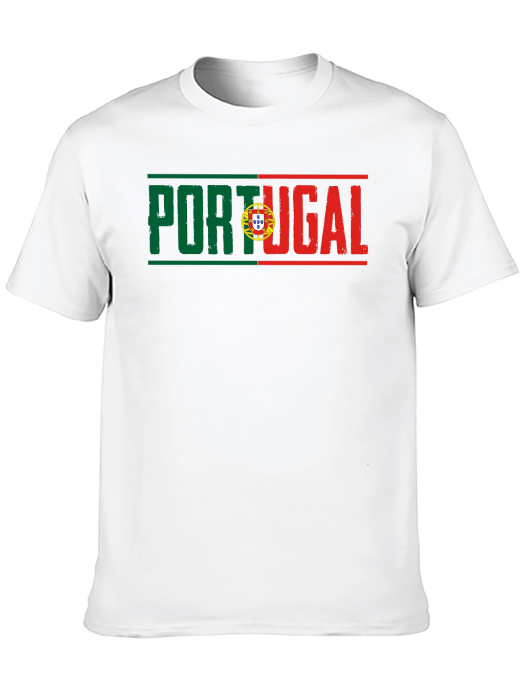 Portugal Flag T-Shirt Black Tee