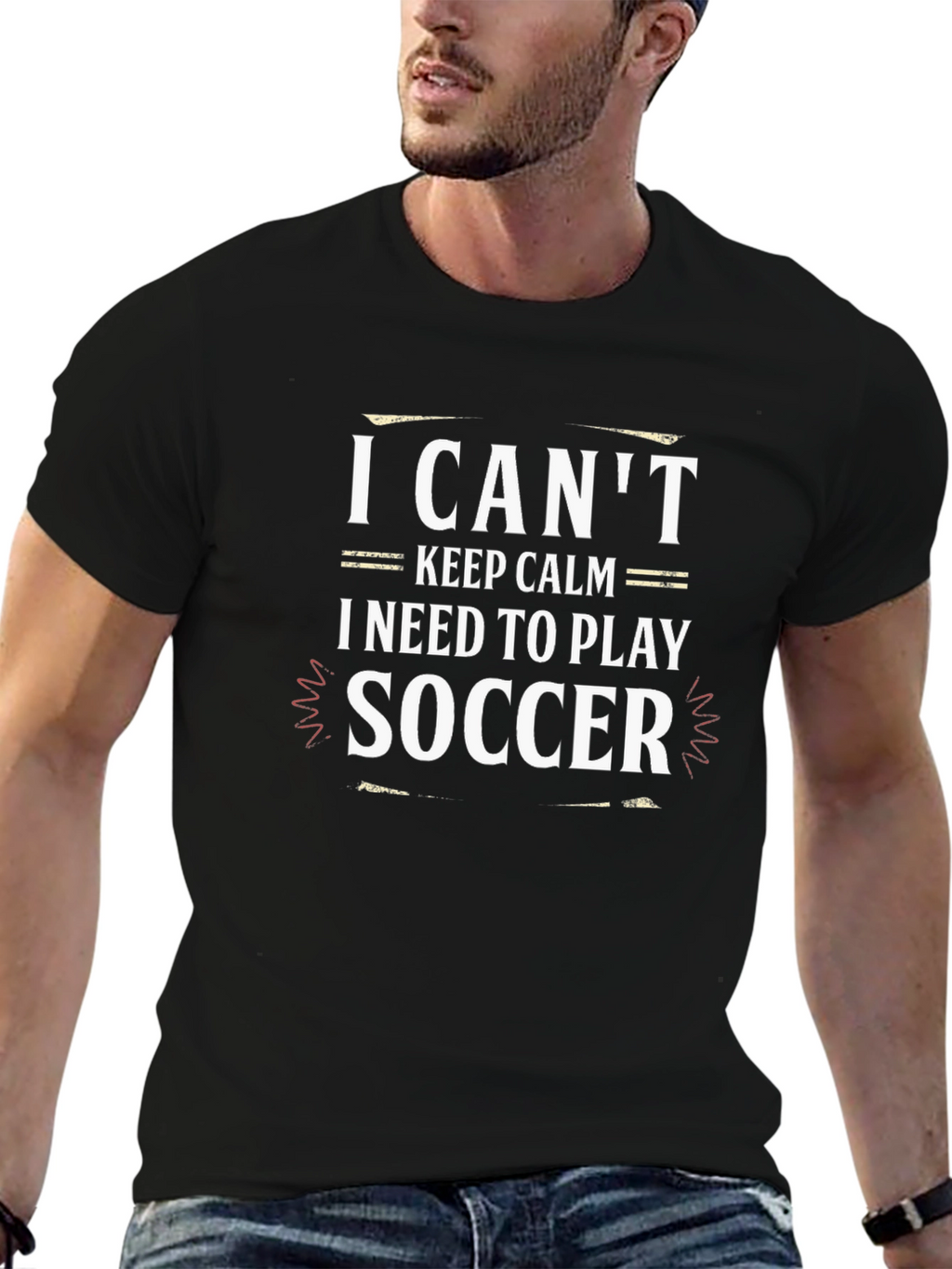 Funny Soccer T-Shirt: I Cant Keep Calm