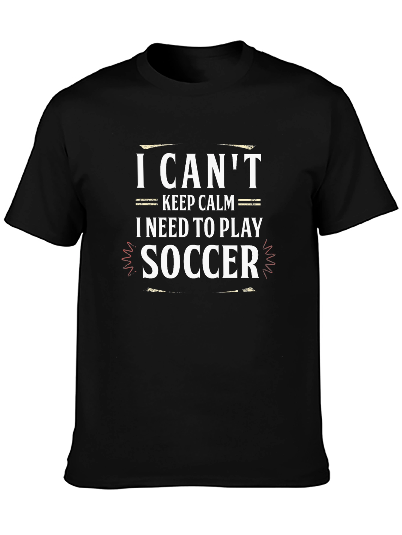 Funny Soccer T-Shirt: I Cant Keep Calm