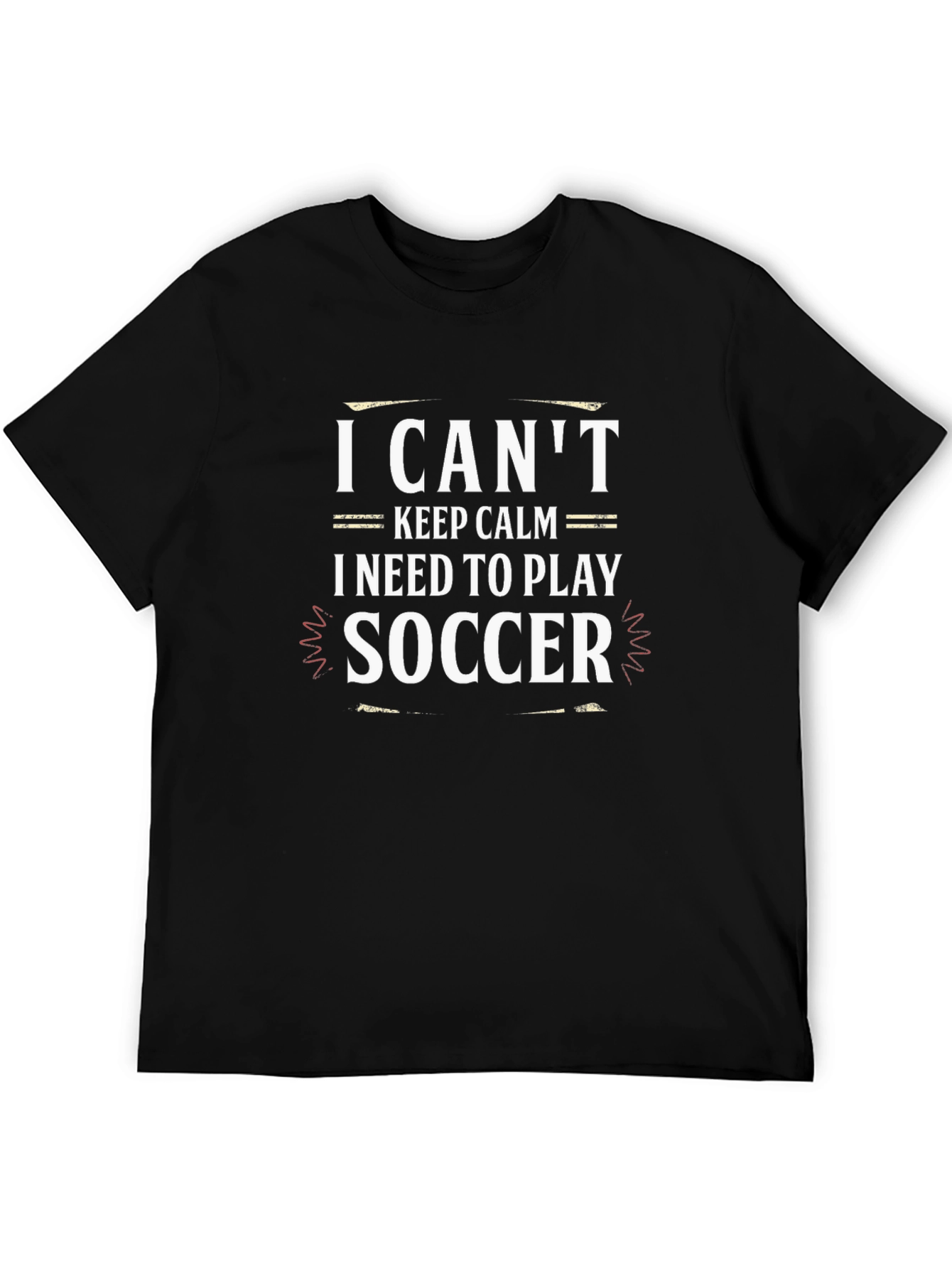 Funny Soccer T-Shirt: I Cant Keep Calm
