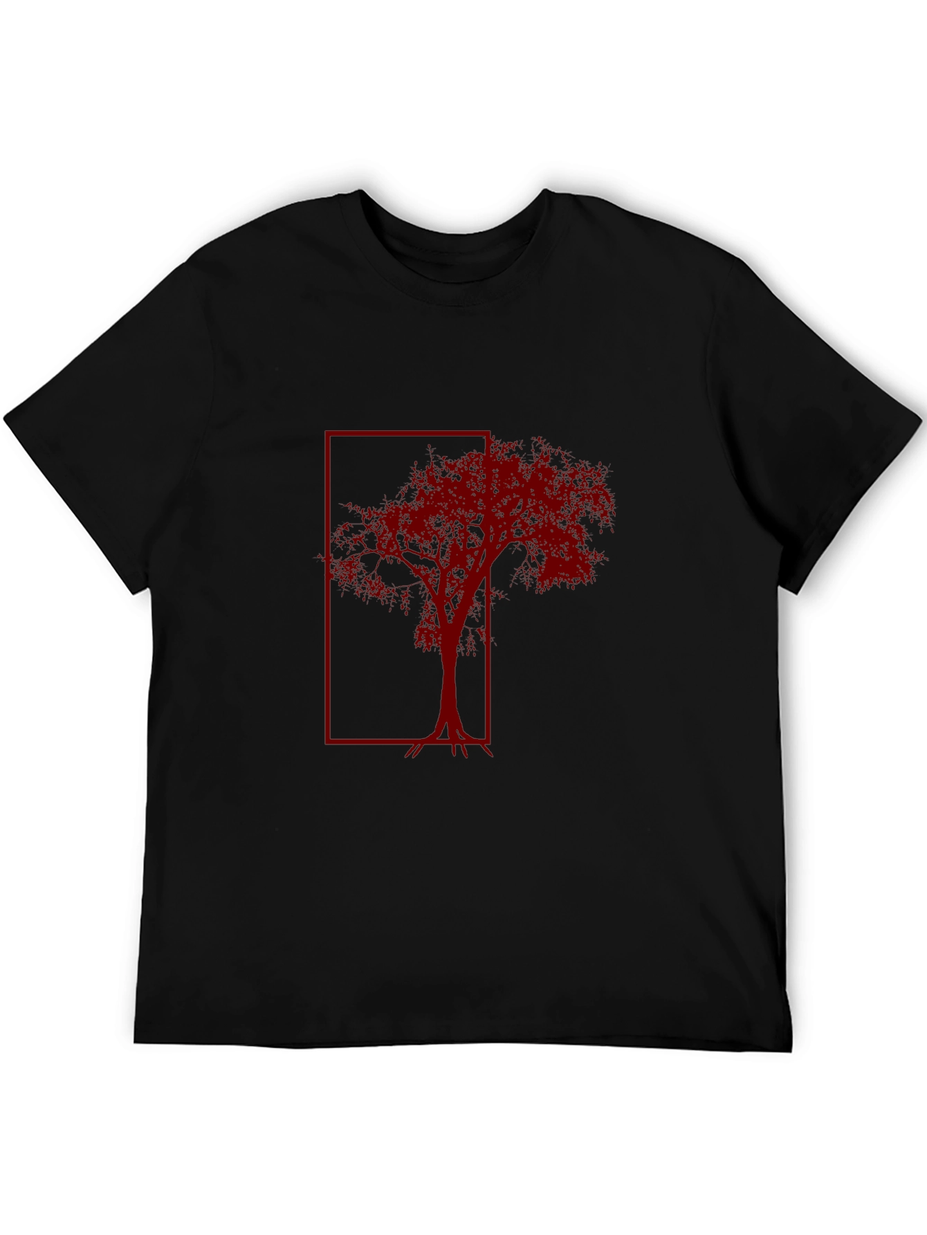 Red Tree Graphic Tee - Mens Black T-Shirt
