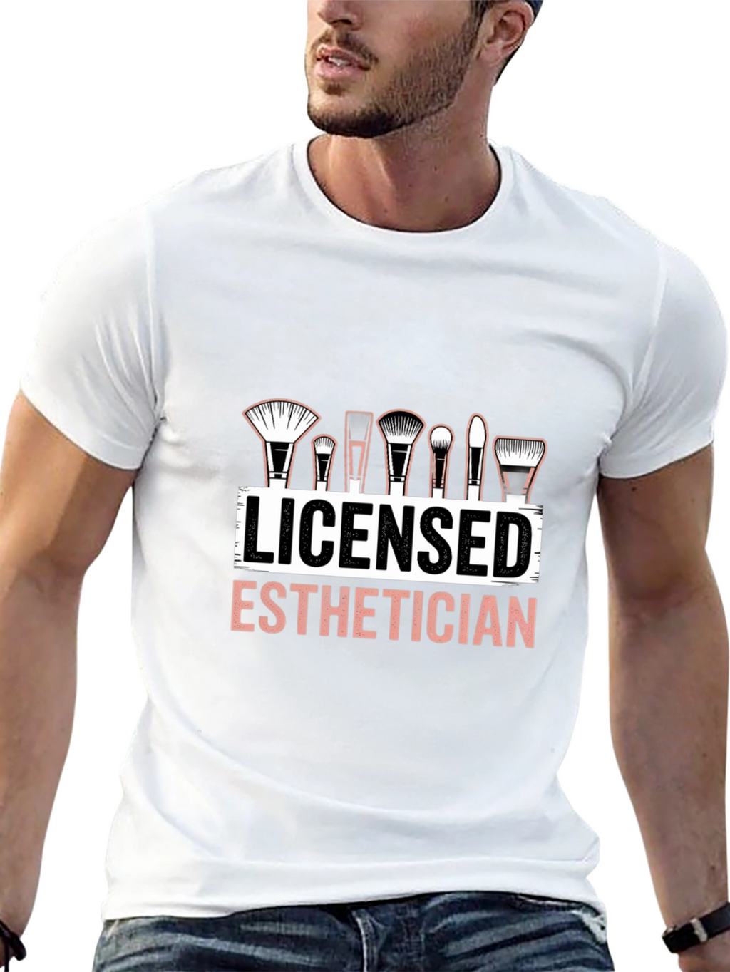 Licensed Esthetician T-Shirt Makeup Artist Cosmetology Tee