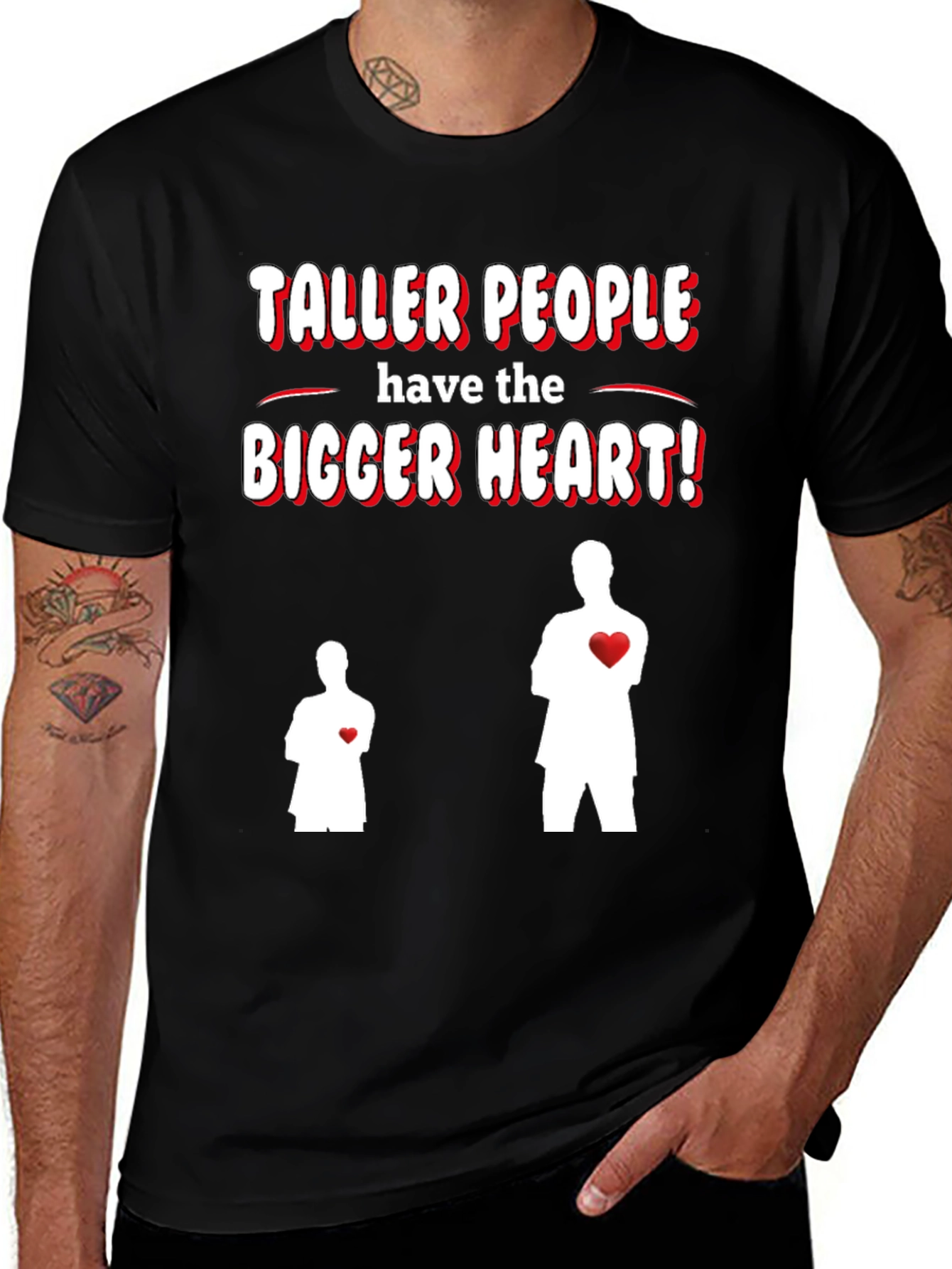 Taller People Bigger Heart Graphic T-Shirt
