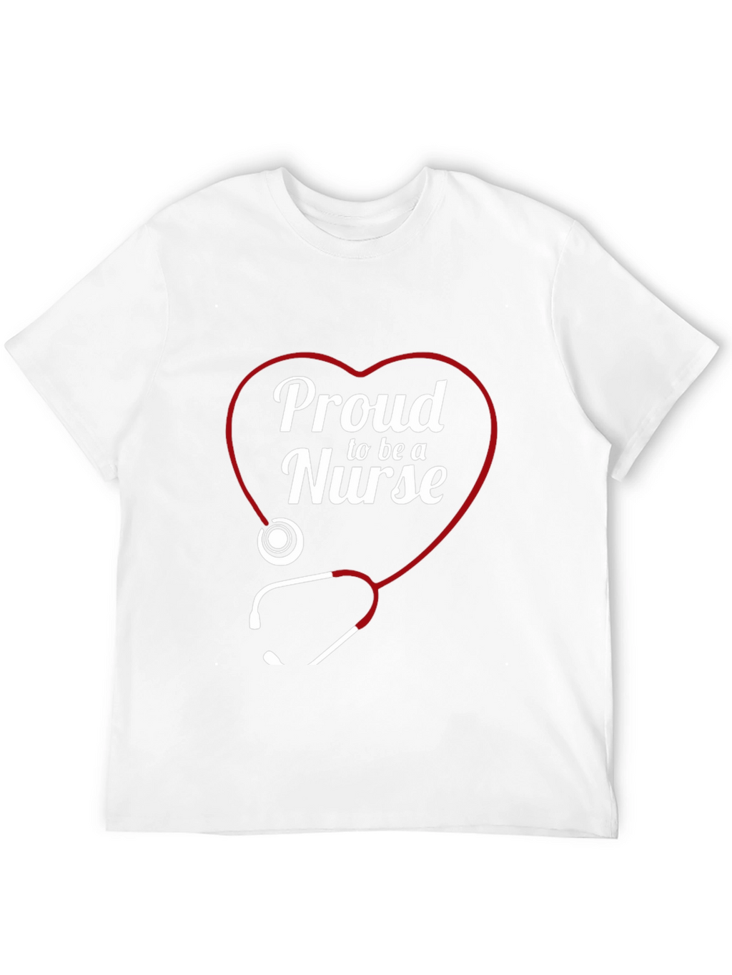 Proud Nurse Heart Stethoscope T-Shirt