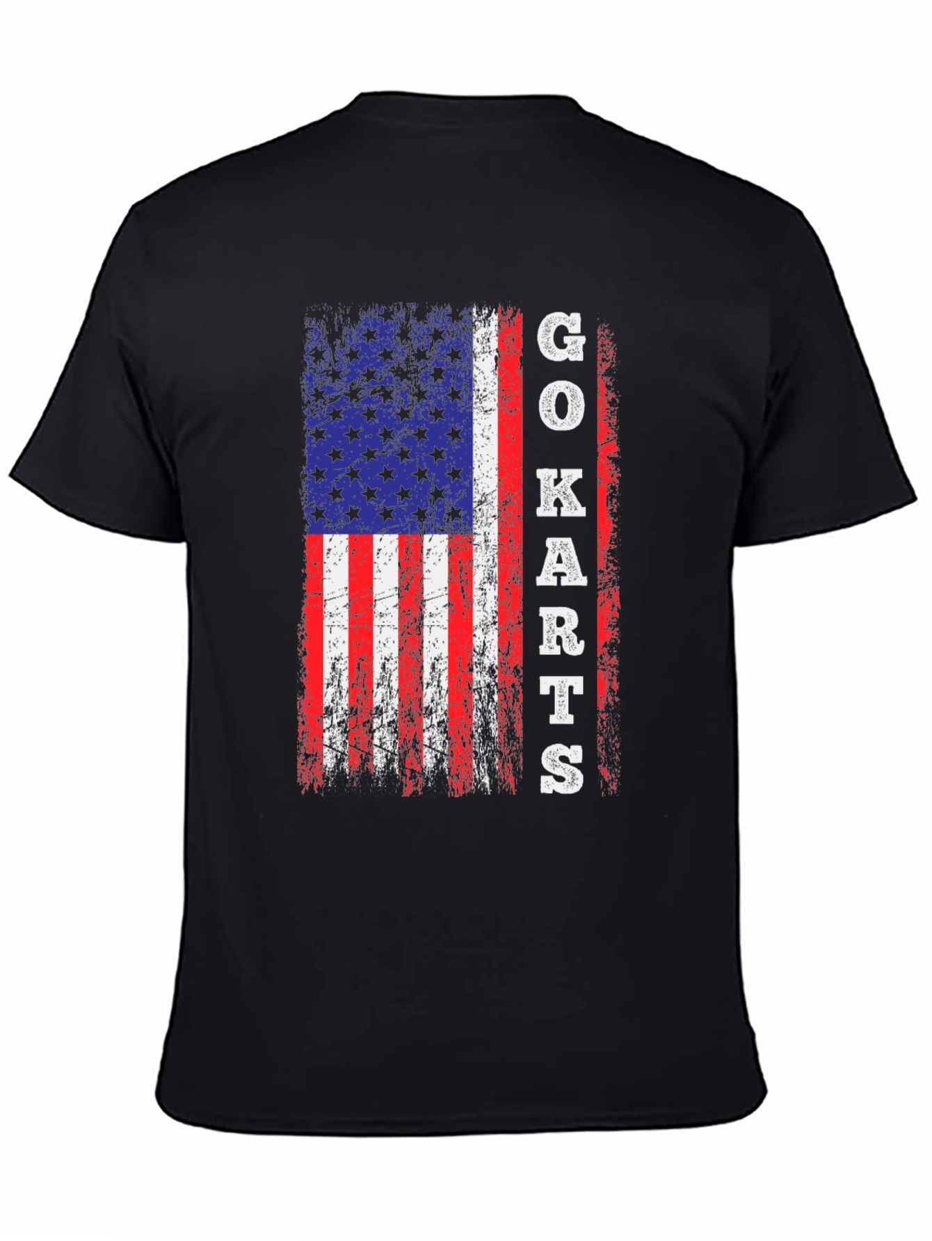 Go-Karts American Flag Graphic Tee