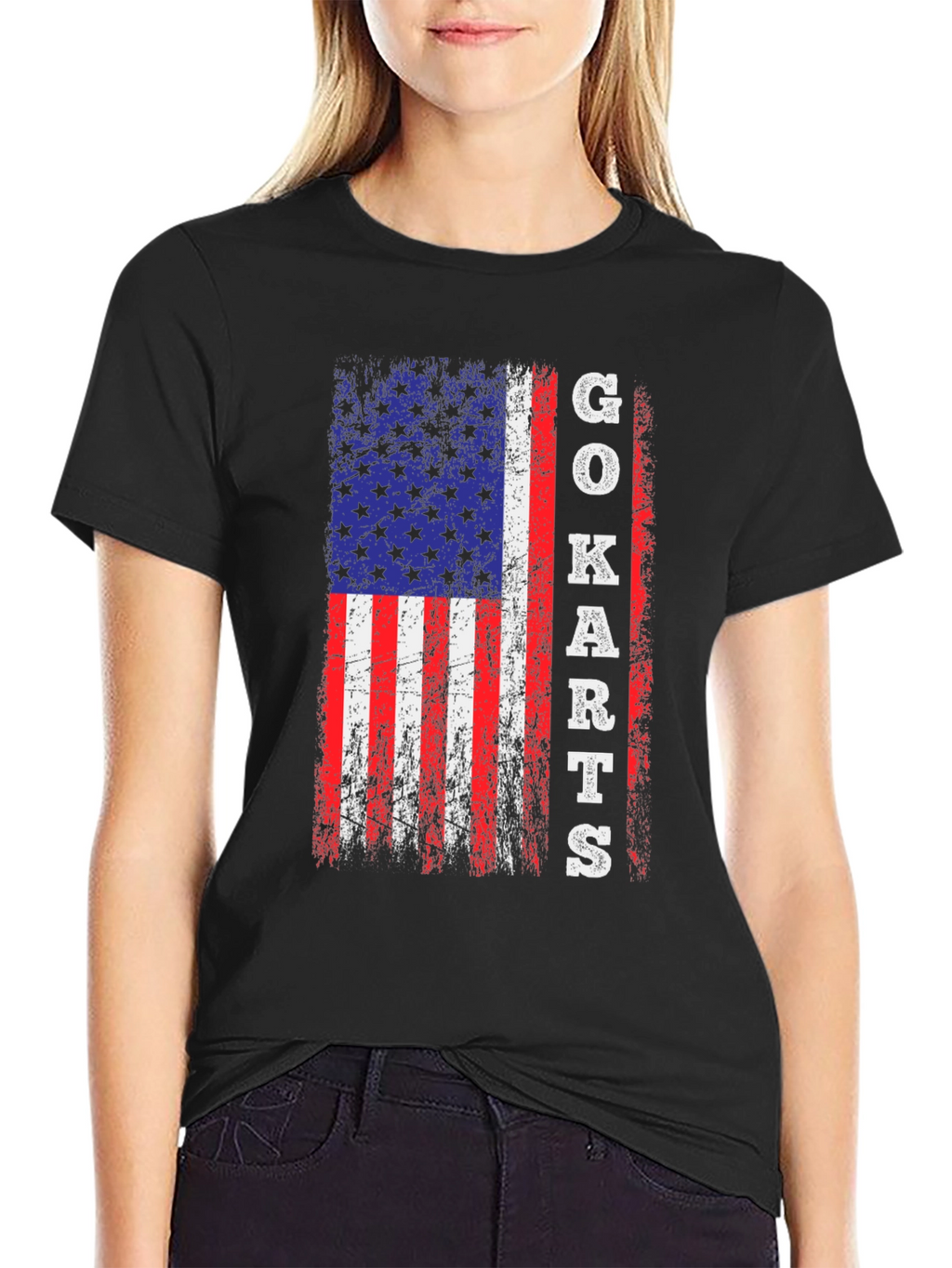 Go-Karts American Flag Graphic Tee