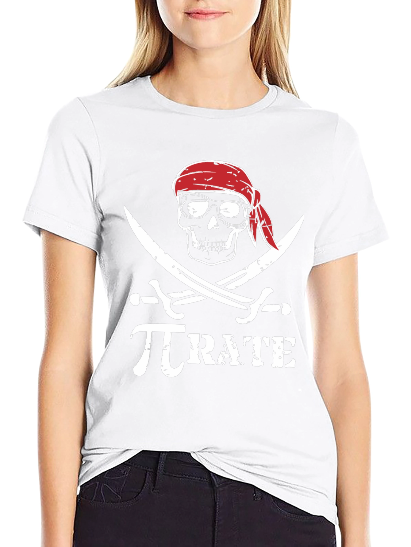Pi-rate T-Shirt: Mathematical Pirate Skull Graphic Tee
