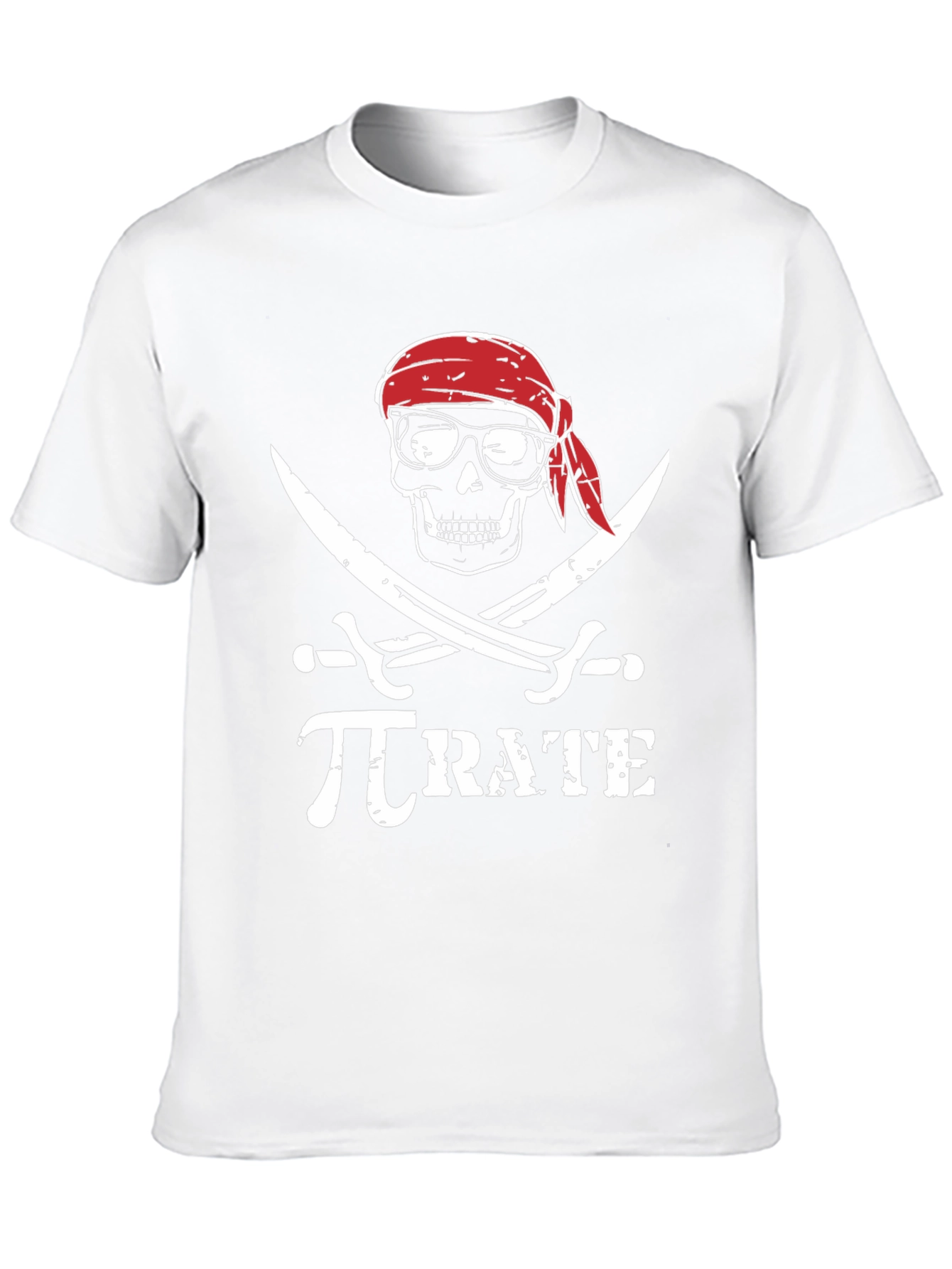 Pi-rate T-Shirt: Mathematical Pirate Skull Graphic Tee