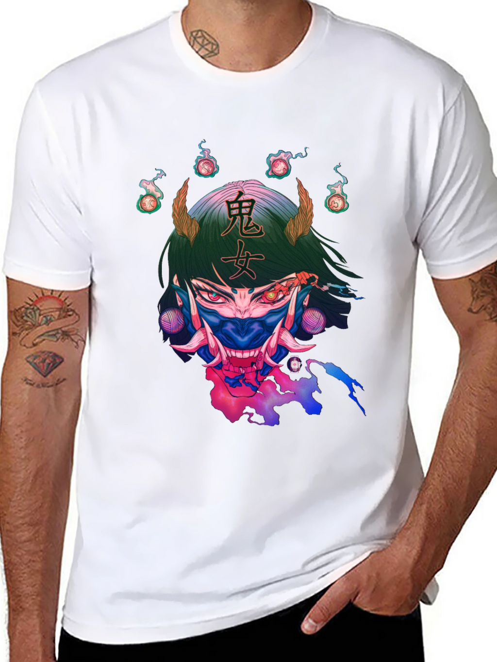 Oni Girl Graphic T-Shirt - Unique Design