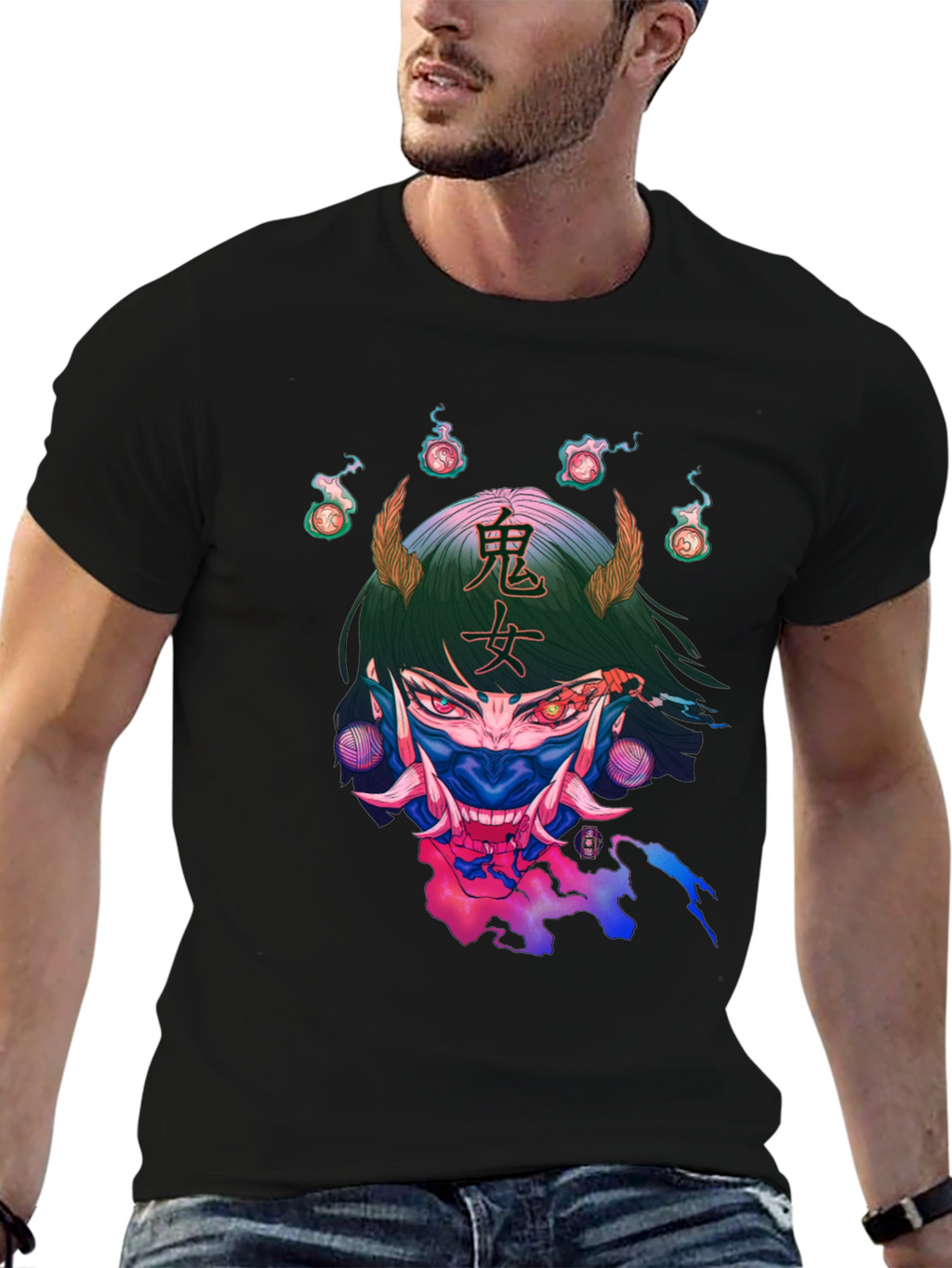 Oni Girl Graphic T-Shirt - Unique Design
