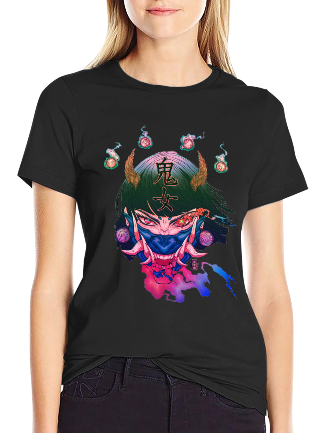 Oni Girl Graphic T-Shirt - Unique Design