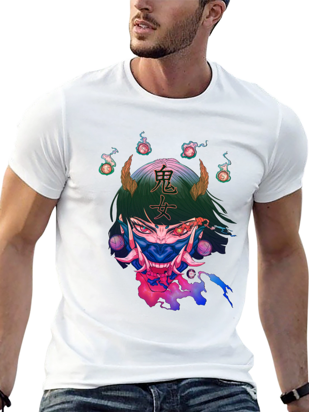 Oni Girl Graphic T-Shirt - Unique Design
