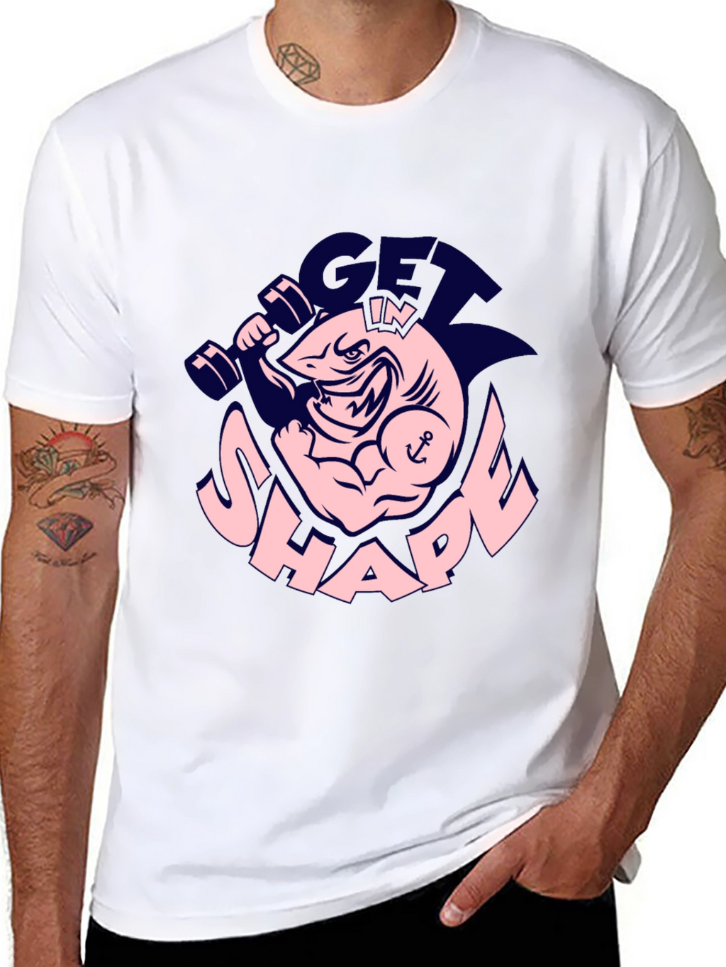 Get In Shape Shark Gym T-Shirt