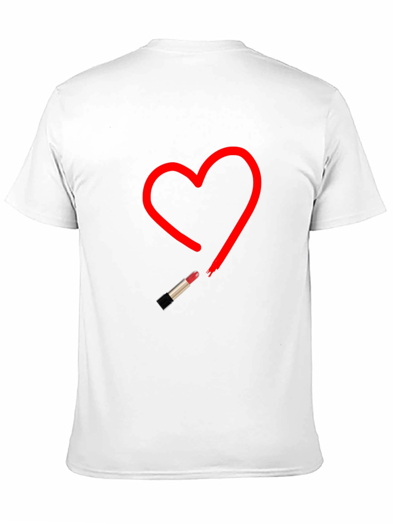 Heart Lipstick T-Shirt - Stylish Graphic Tee