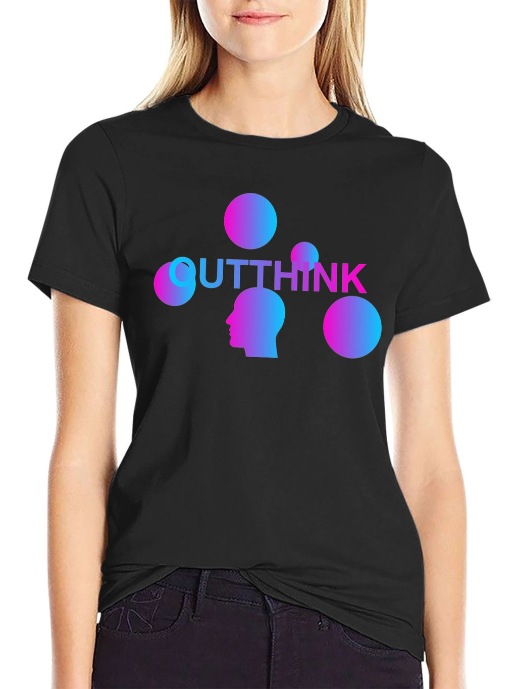 Outthink Graphic Tee - Gradient Design