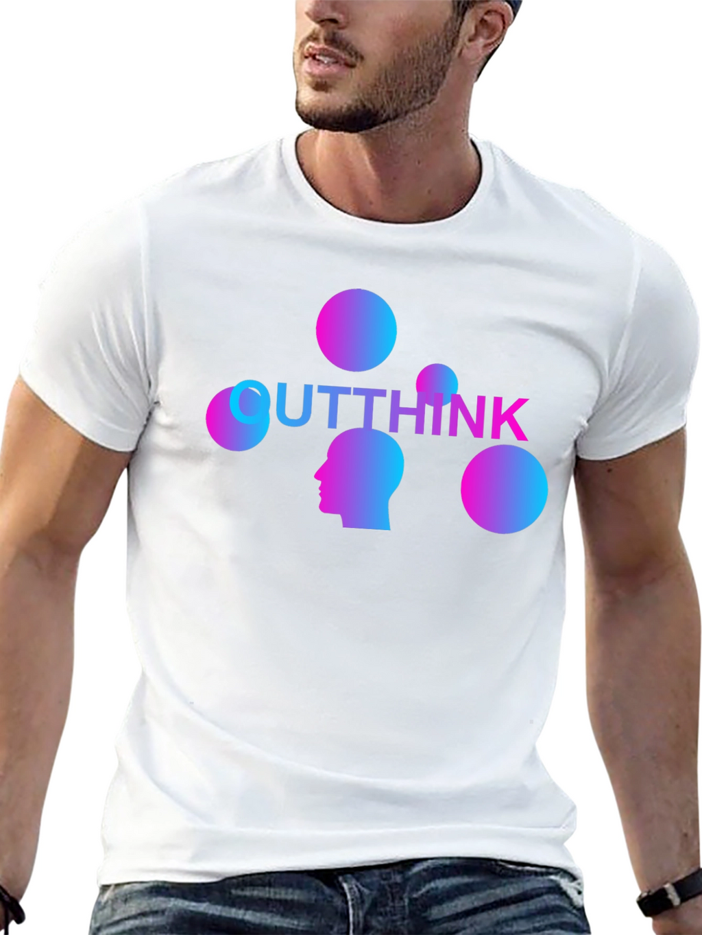 Outthink Graphic Tee - Gradient Design