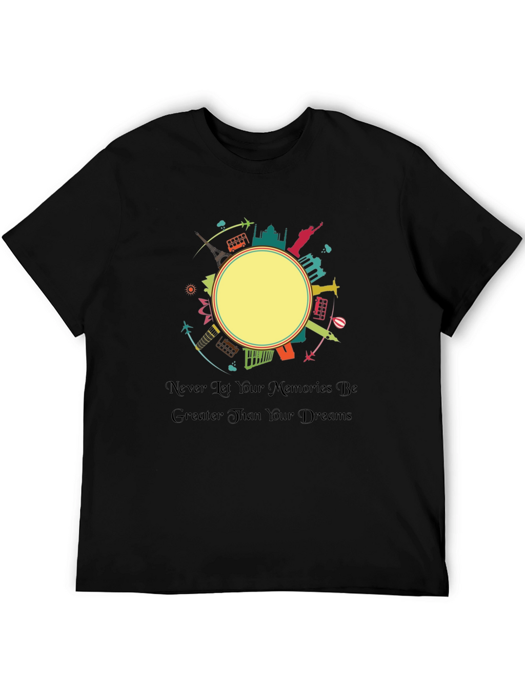 Black Travel Memories T-Shirt