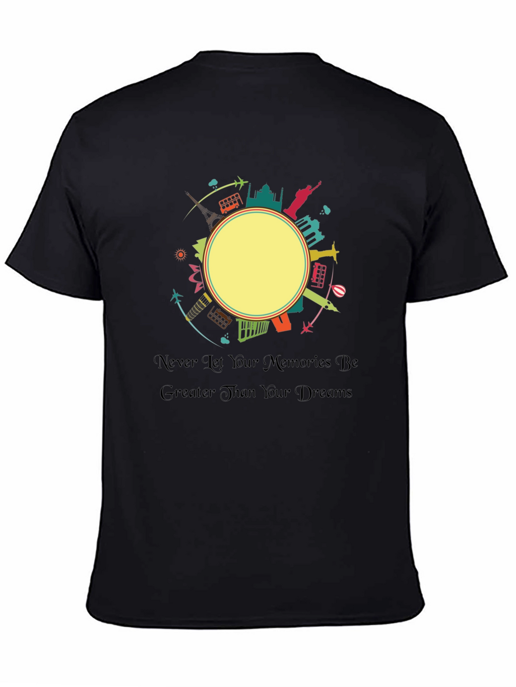 Black Travel Memories T-Shirt