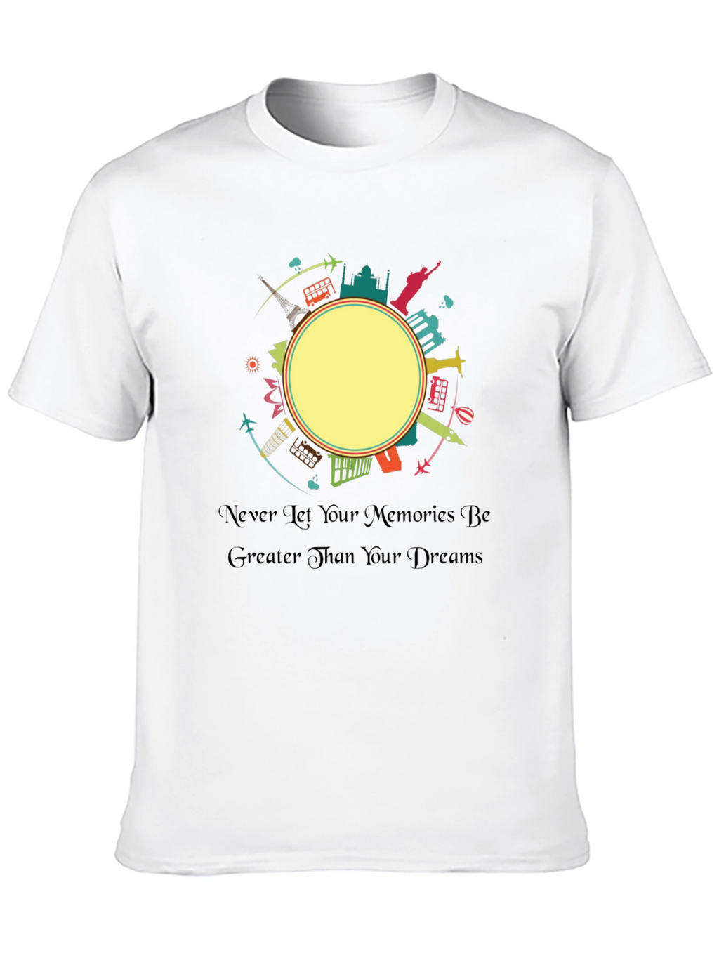 Black Travel Memories T-Shirt