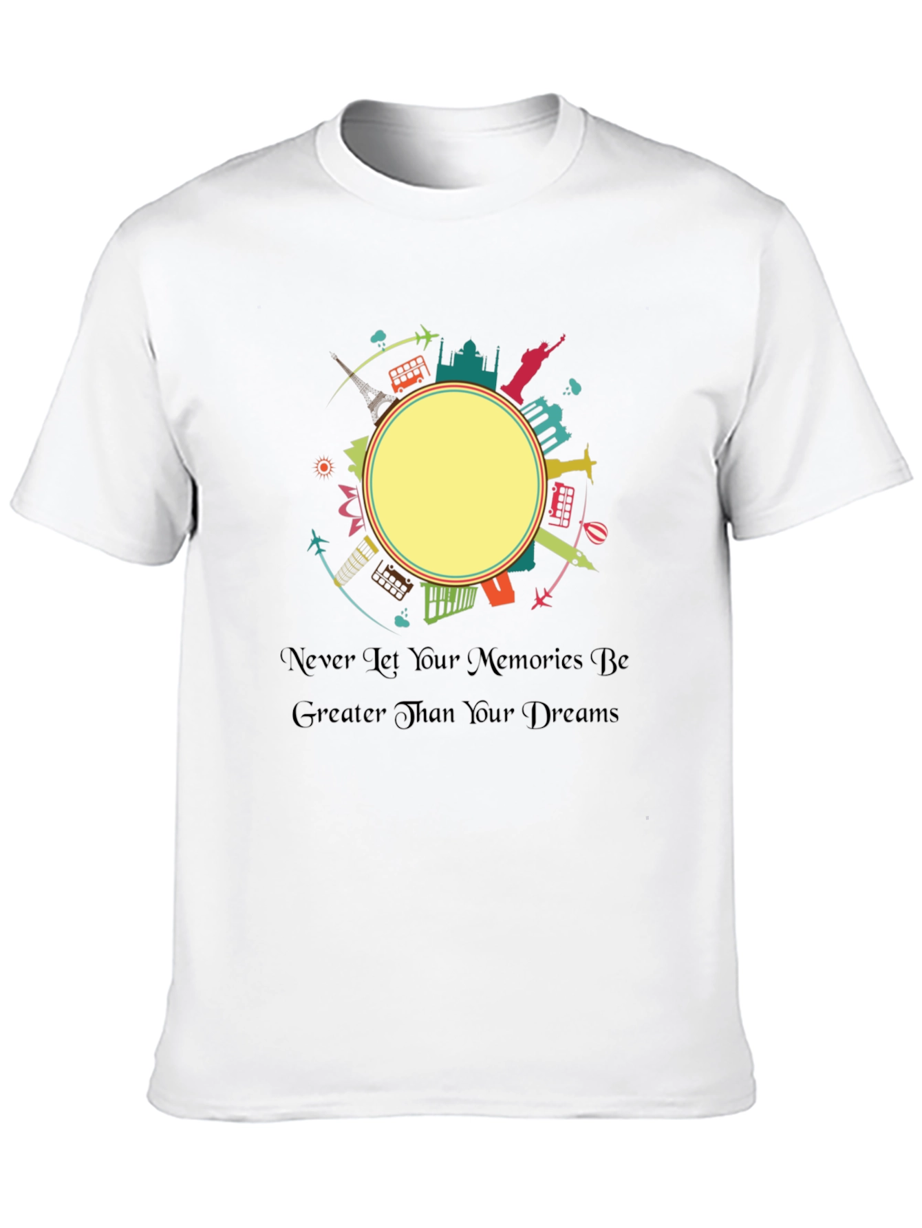 Black Travel Memories T-Shirt