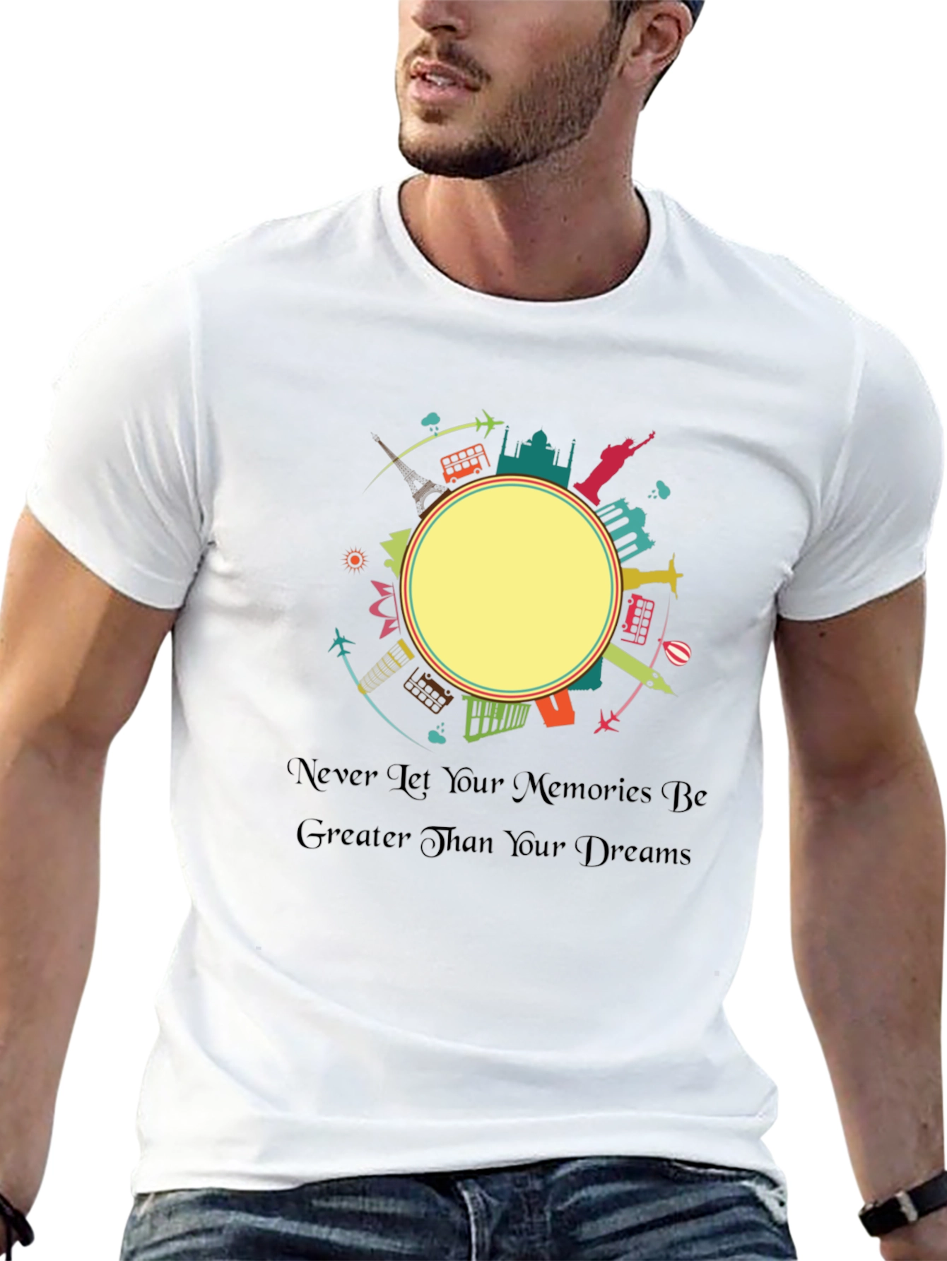 Black Travel Memories T-Shirt
