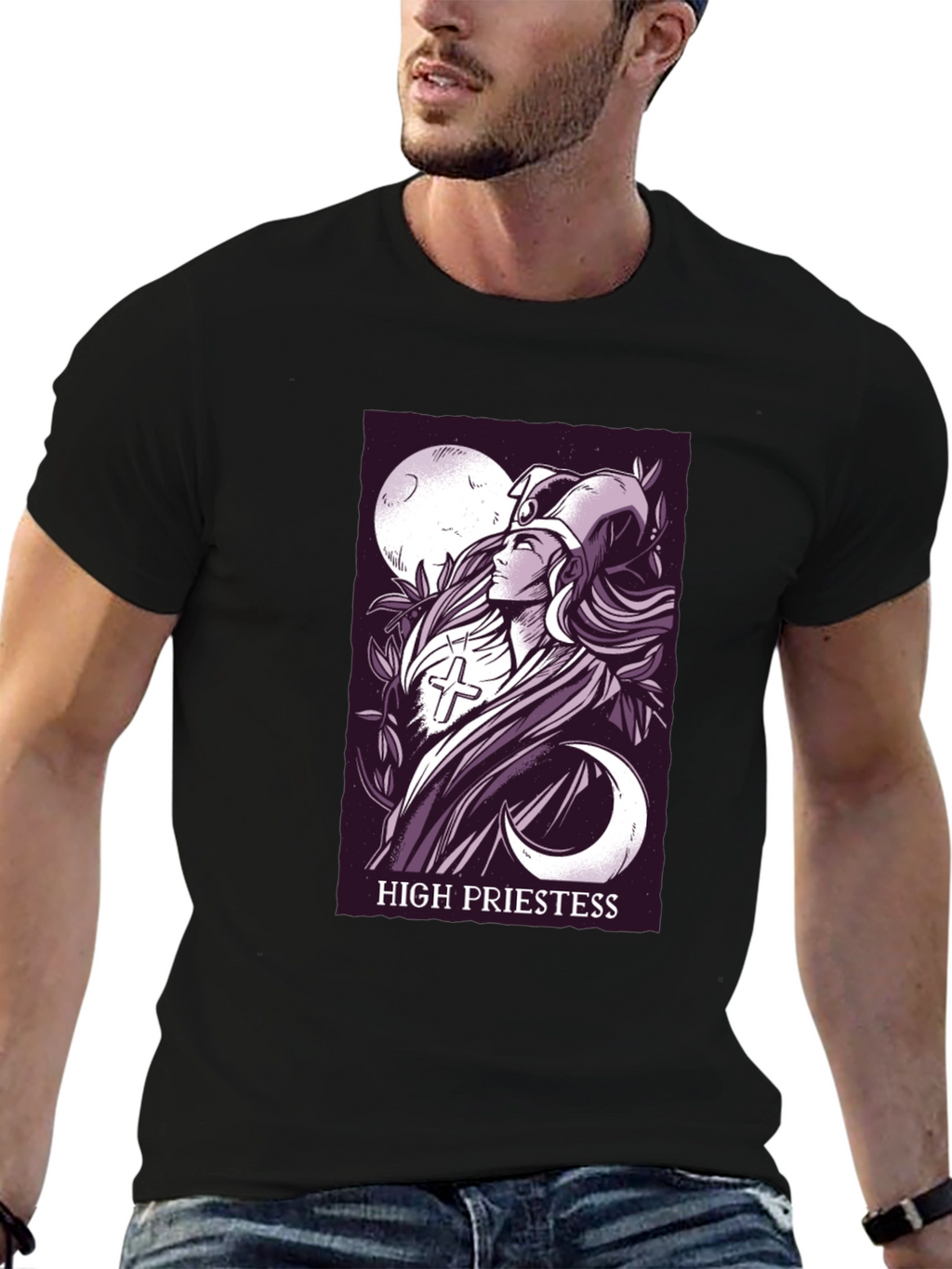 High Priestess Tarot Card T-Shirt