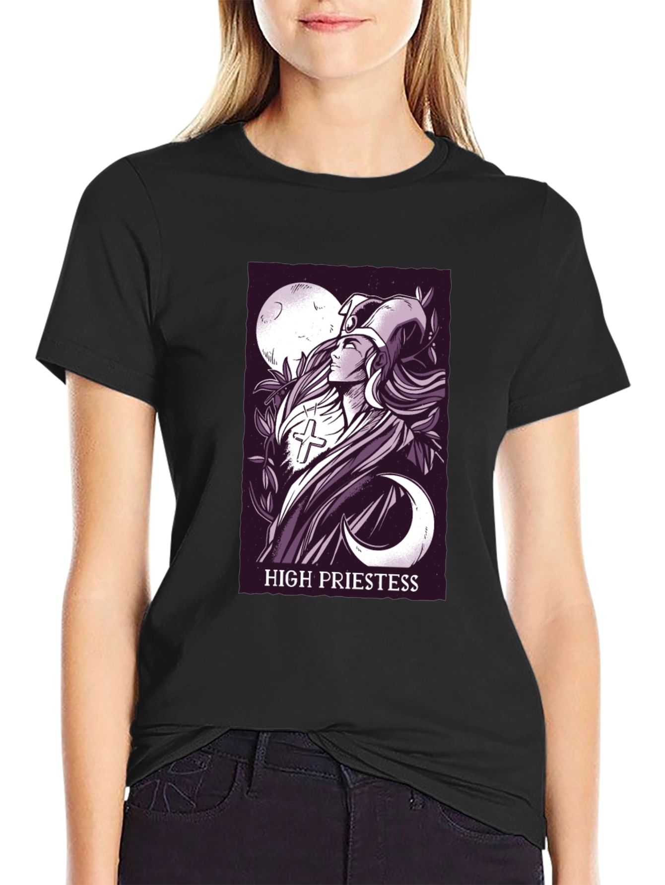 High Priestess Tarot Card T-Shirt