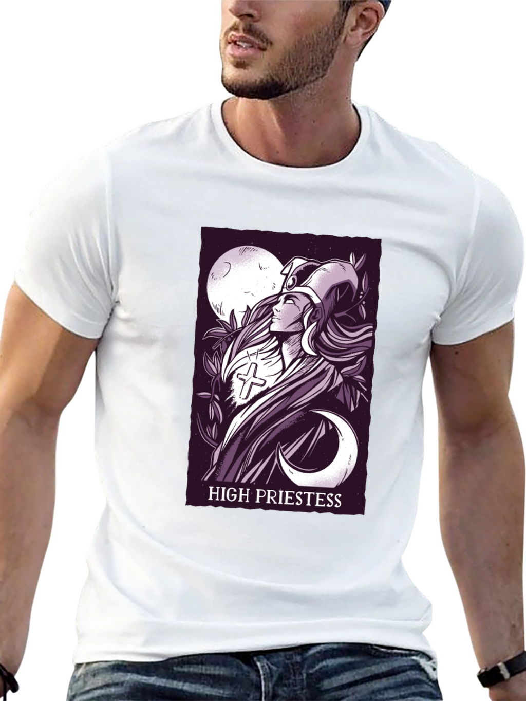 High Priestess Tarot Card T-Shirt